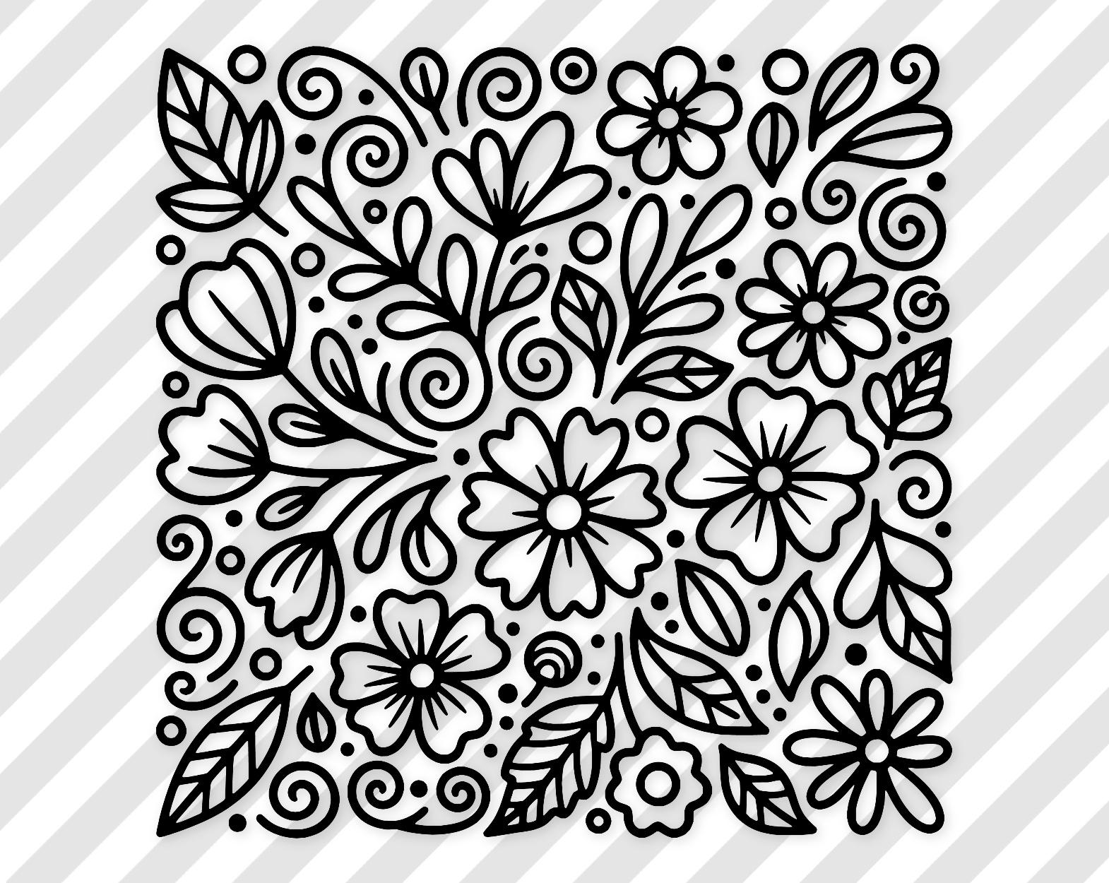 Floral Svg: Elegant Design For Wall Art