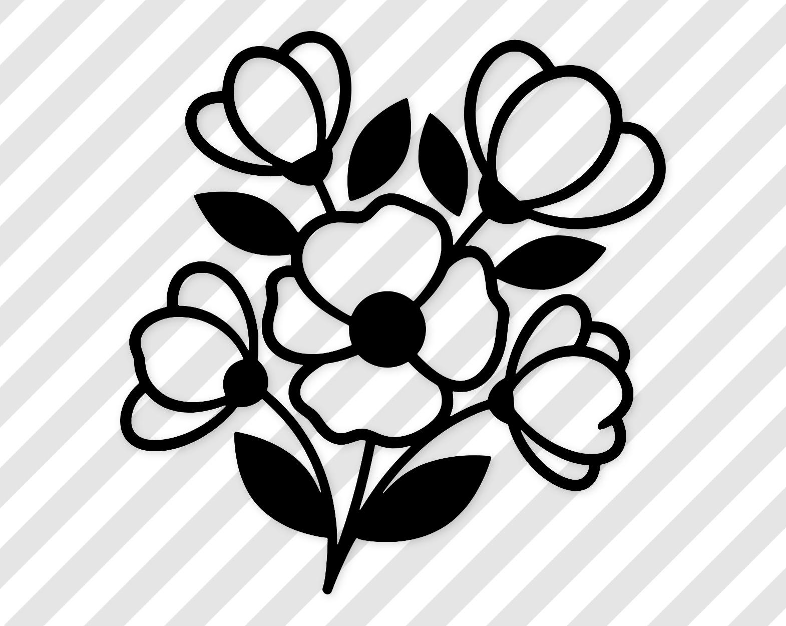 Flower Svg: Elegant Design For Stickers