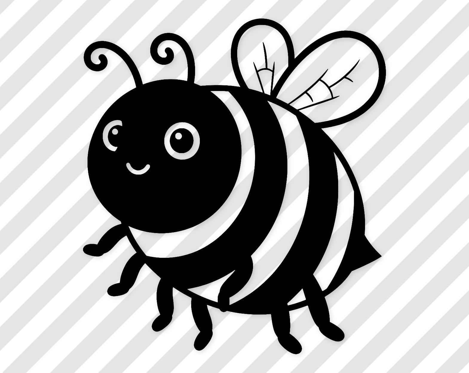 Cute Bee Svg: Whimsical Cut File For T-Shirts