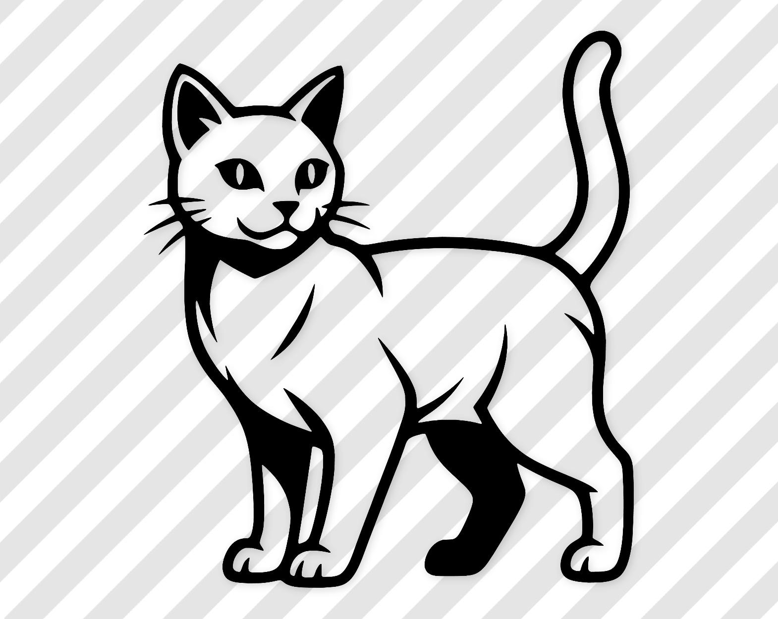 Cat Svg: Cute Hand-Drawn Design For Stickers
