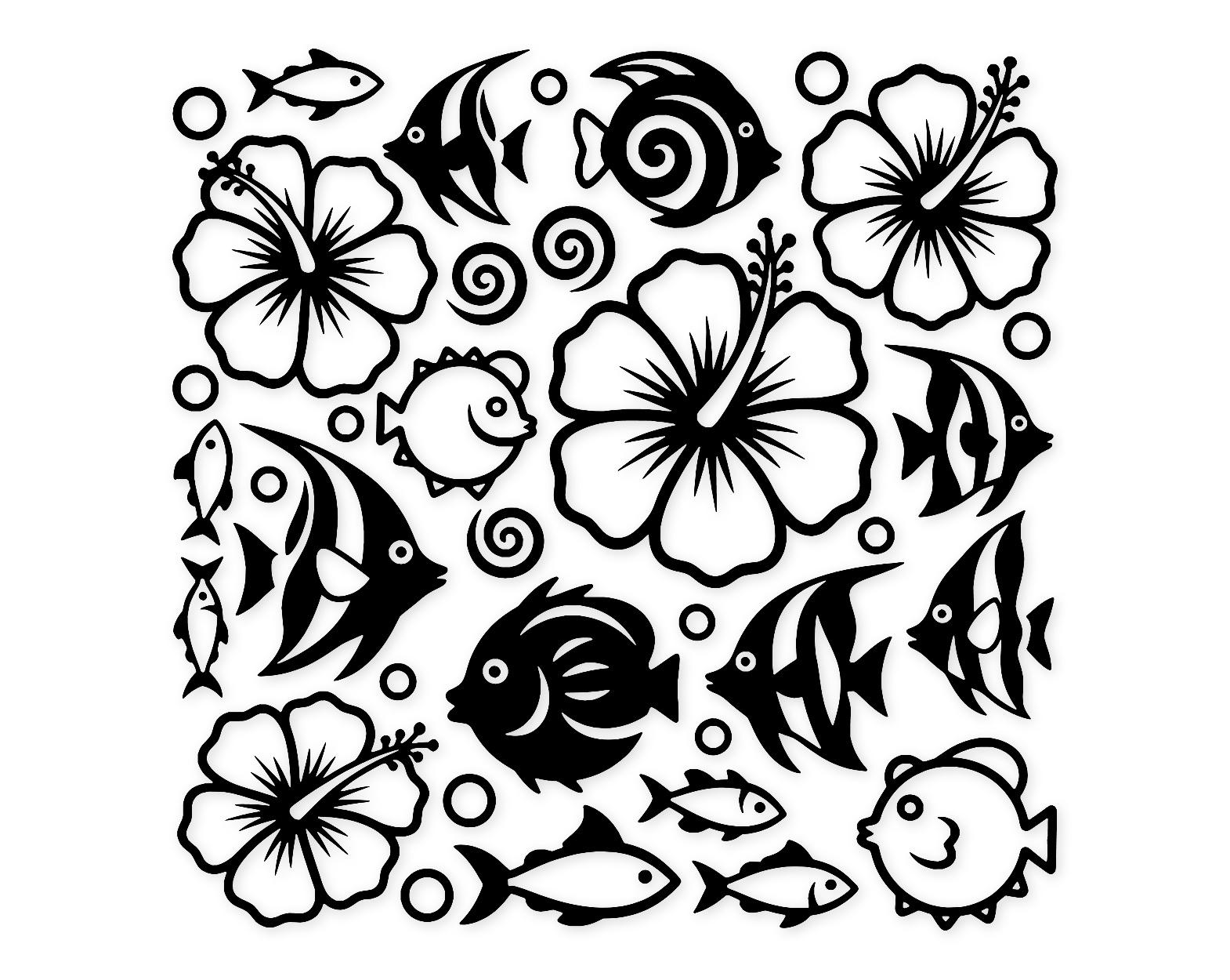 Hibiscus Fest Svg Png: Cut Ready Digital Design For Cricut Silhouette