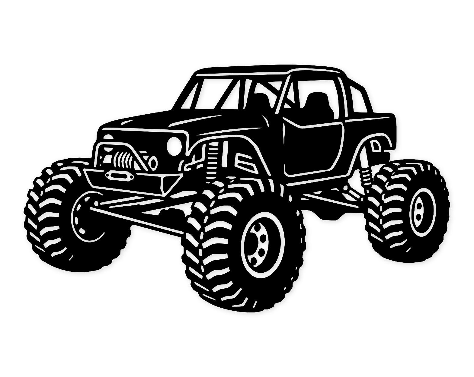Rock Crawler Silhouette Svg Png: Cut Ready Digital Design For Cricut Silhouette