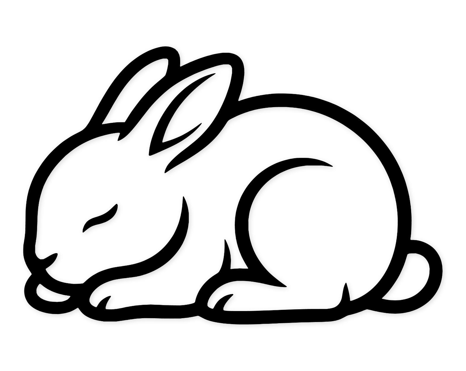 Sleeping Bunny Svg Png: Minimalist Design For Crafts