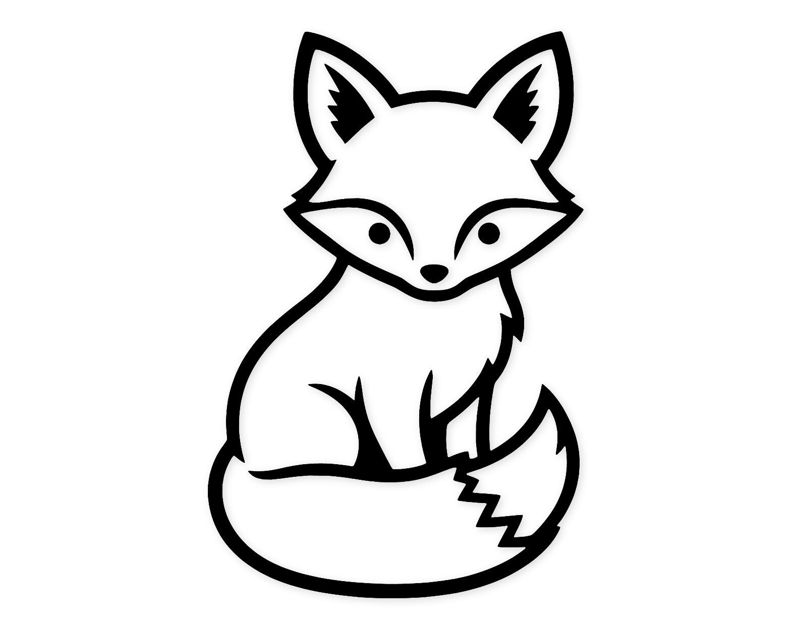 Baby Fox Silhouette Svg Png: Cut Ready Digital Design For Cricut Silhouette