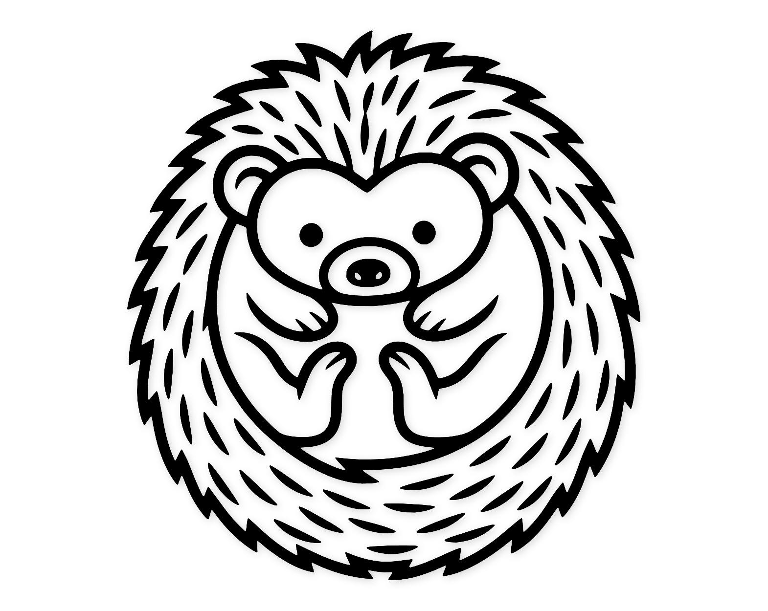 Baby Hedgehog Svg Png: Whimsical Design For Crafting
