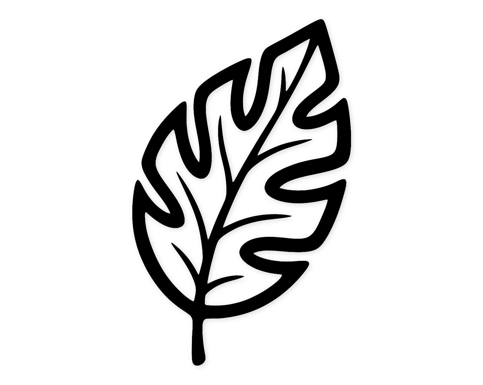 Boho Leaf Silhouette Svg Png: Cut Ready Digital Design For Cricut Silhouette