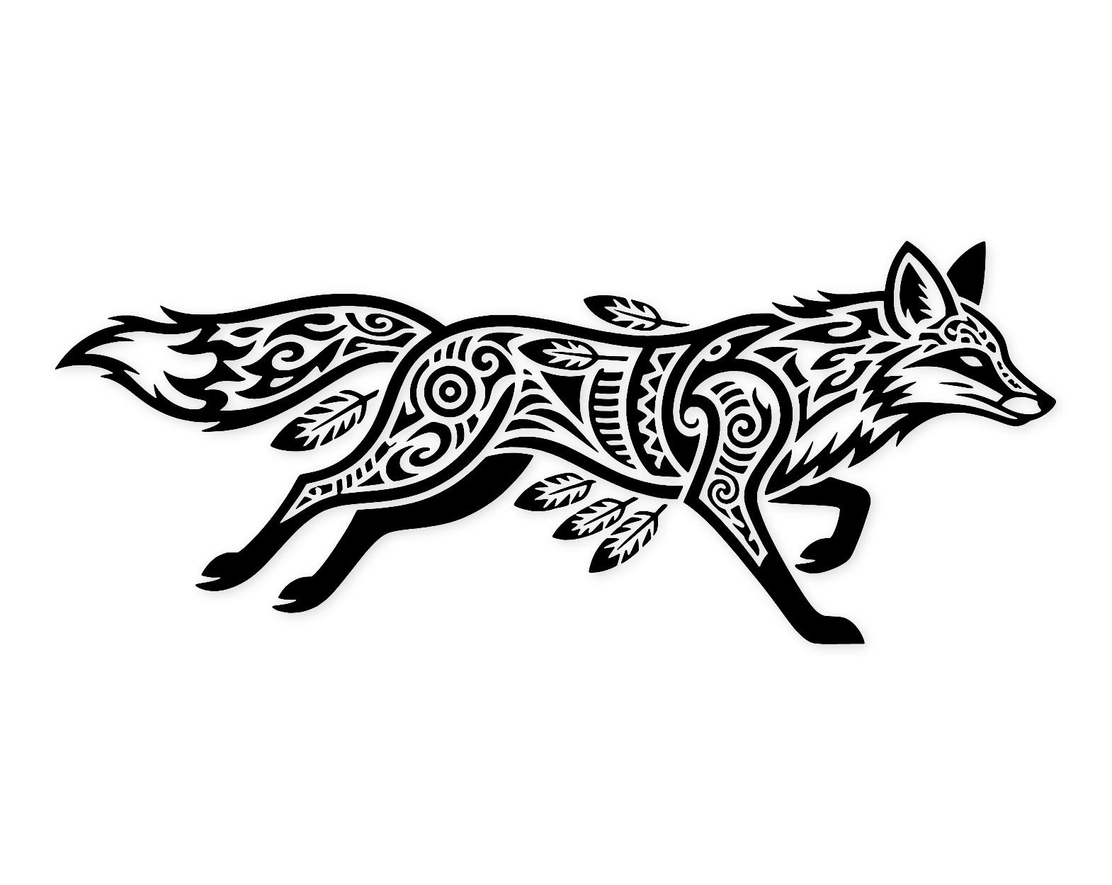 Fox Running Free Svg Png: Bold & Clean Design For T-Shirts