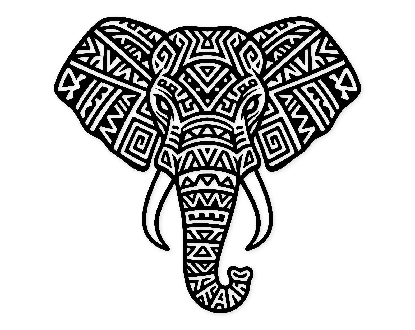 Elephant Strength Symbol Svg Png: Cut Ready Digital Design For Cricut Silhouette