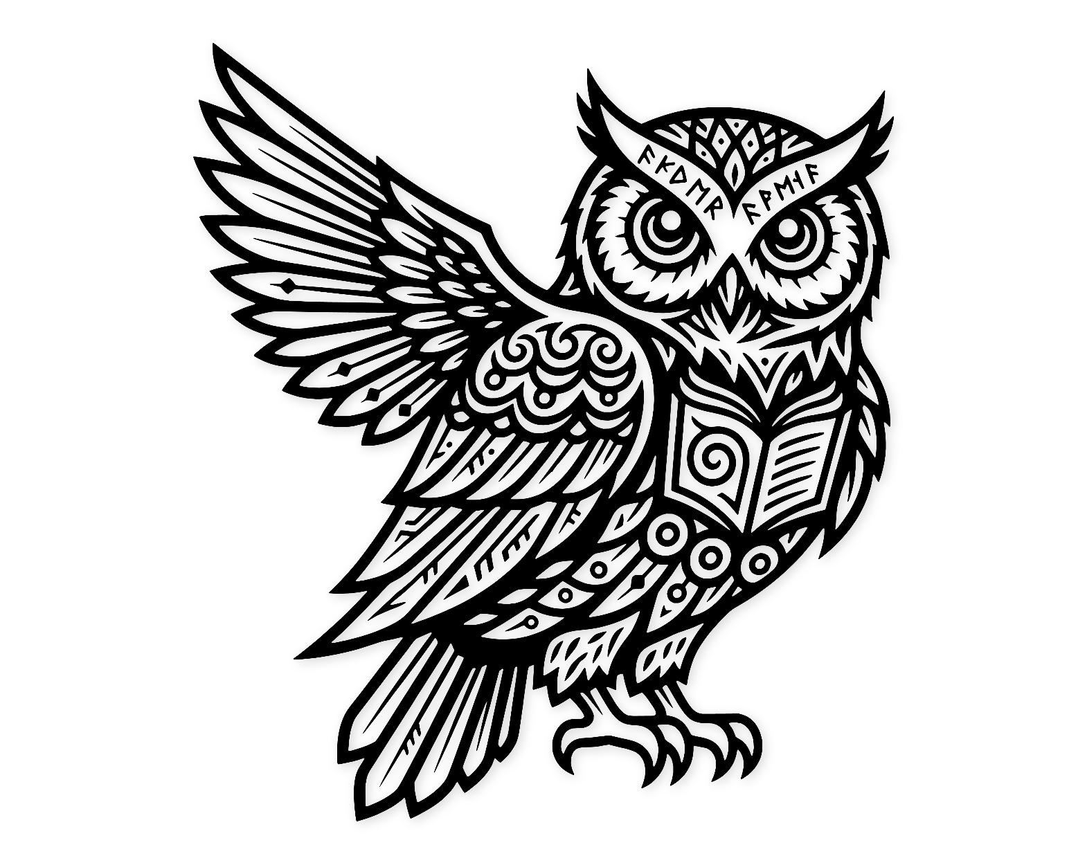 Owl Of Wisdom Svg Png: Cut Ready Digital Design For Cricut Silhouette