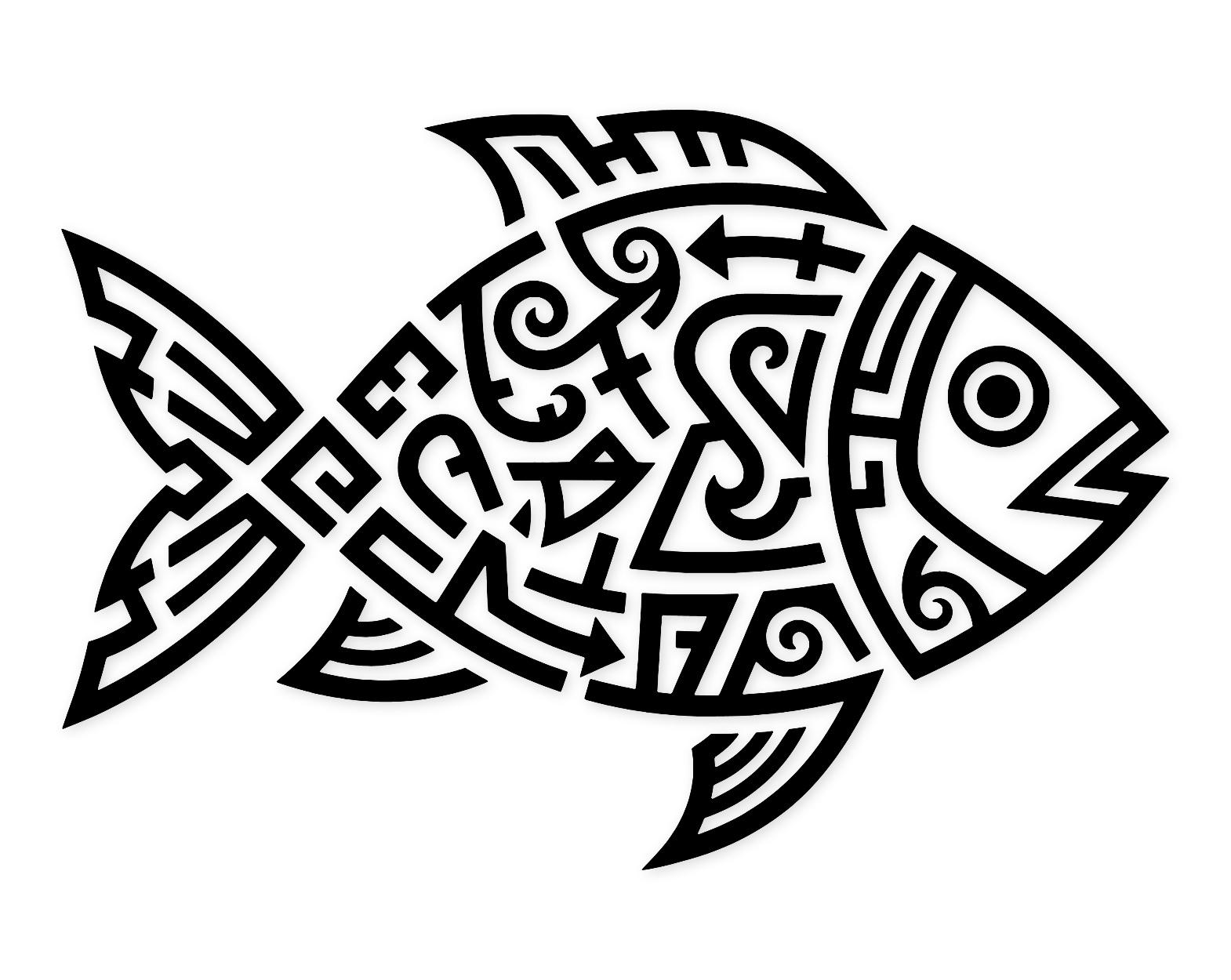 Abstract Tribal Fish Svg Png: Cut Ready Digital Design For Cricut Silhouette