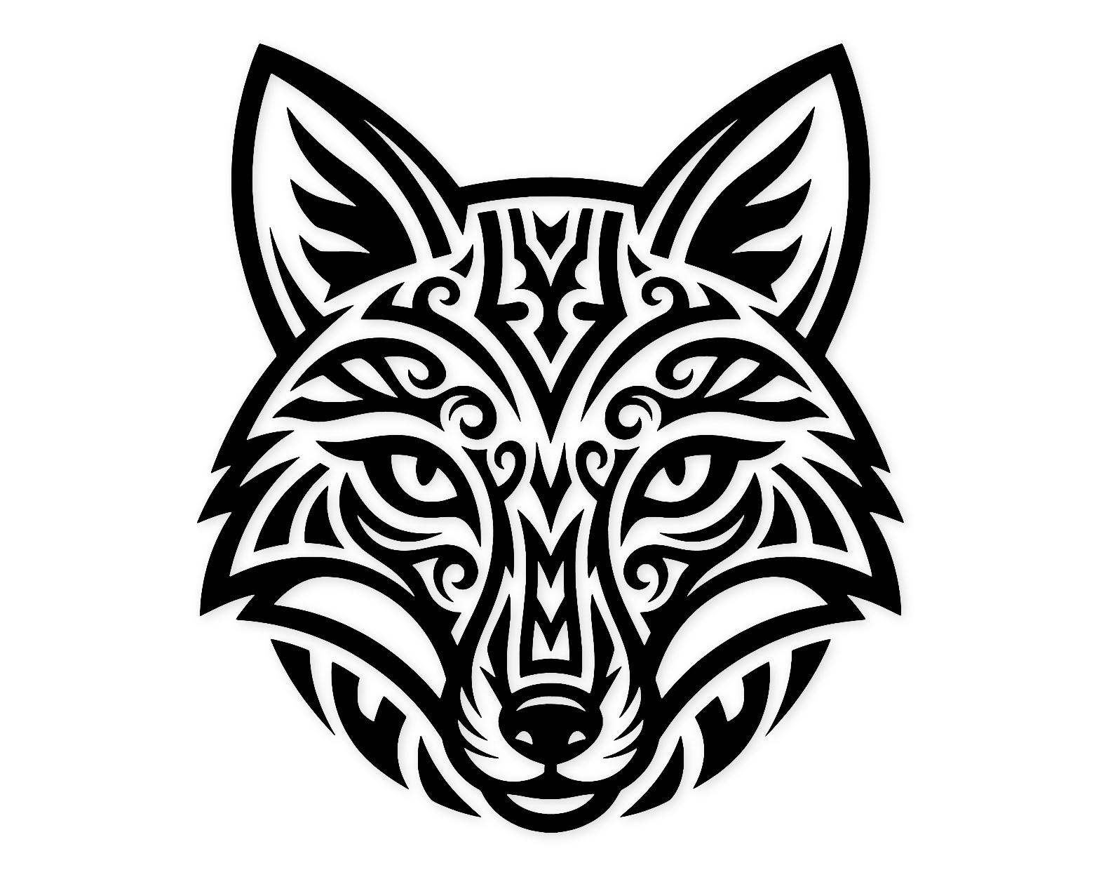 Tribal Fox Face Svg Png: Bold High Contrast Design For Cricut