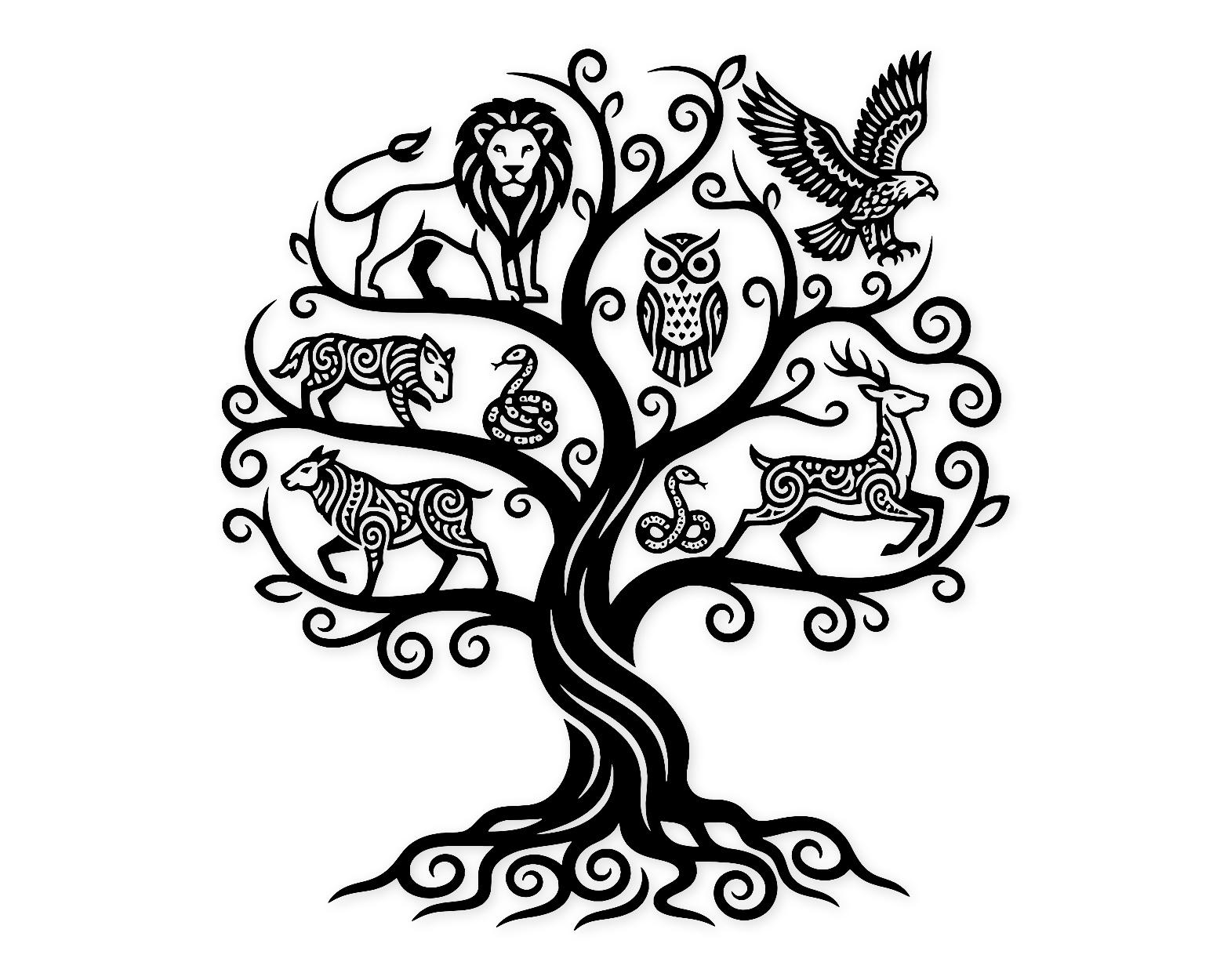Living Tree Svg Png: Cut Ready Digital Design For Cricut Silhouette
