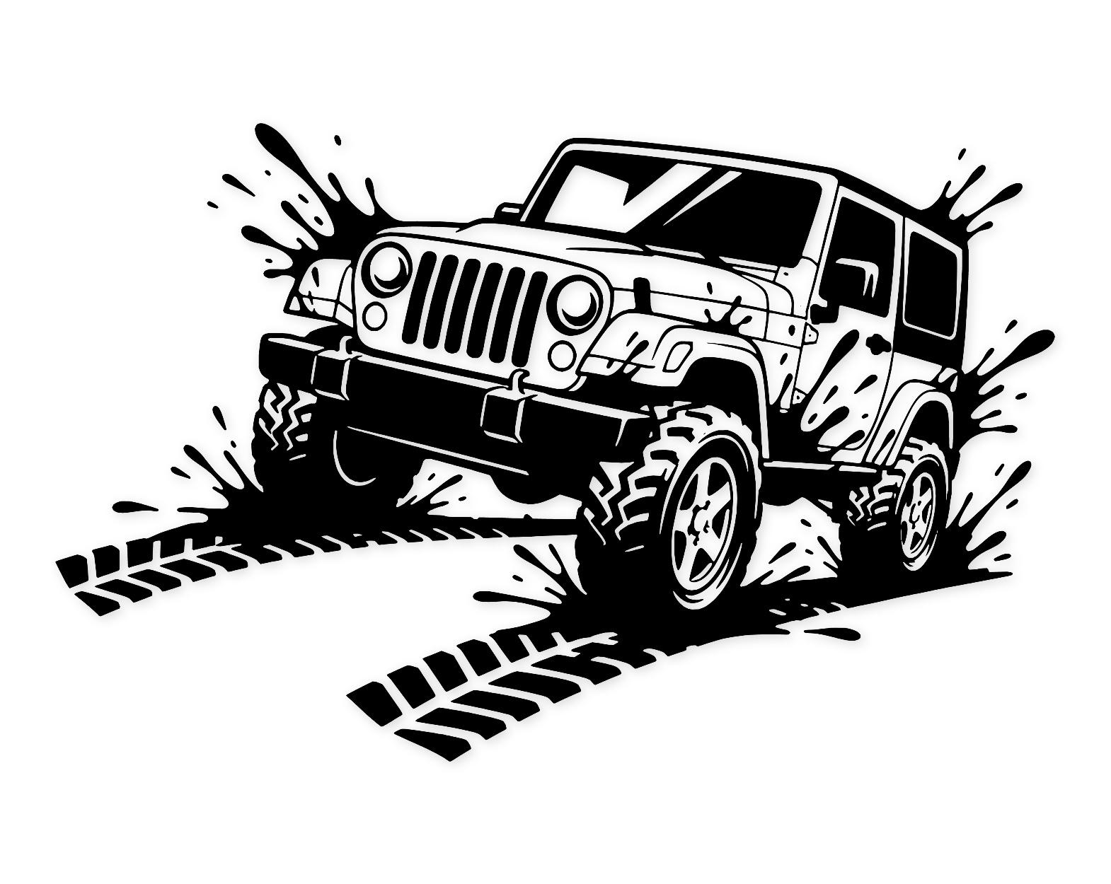 Mud Splatter Jeep Svg Png: Bold Design For Offroad Lovers