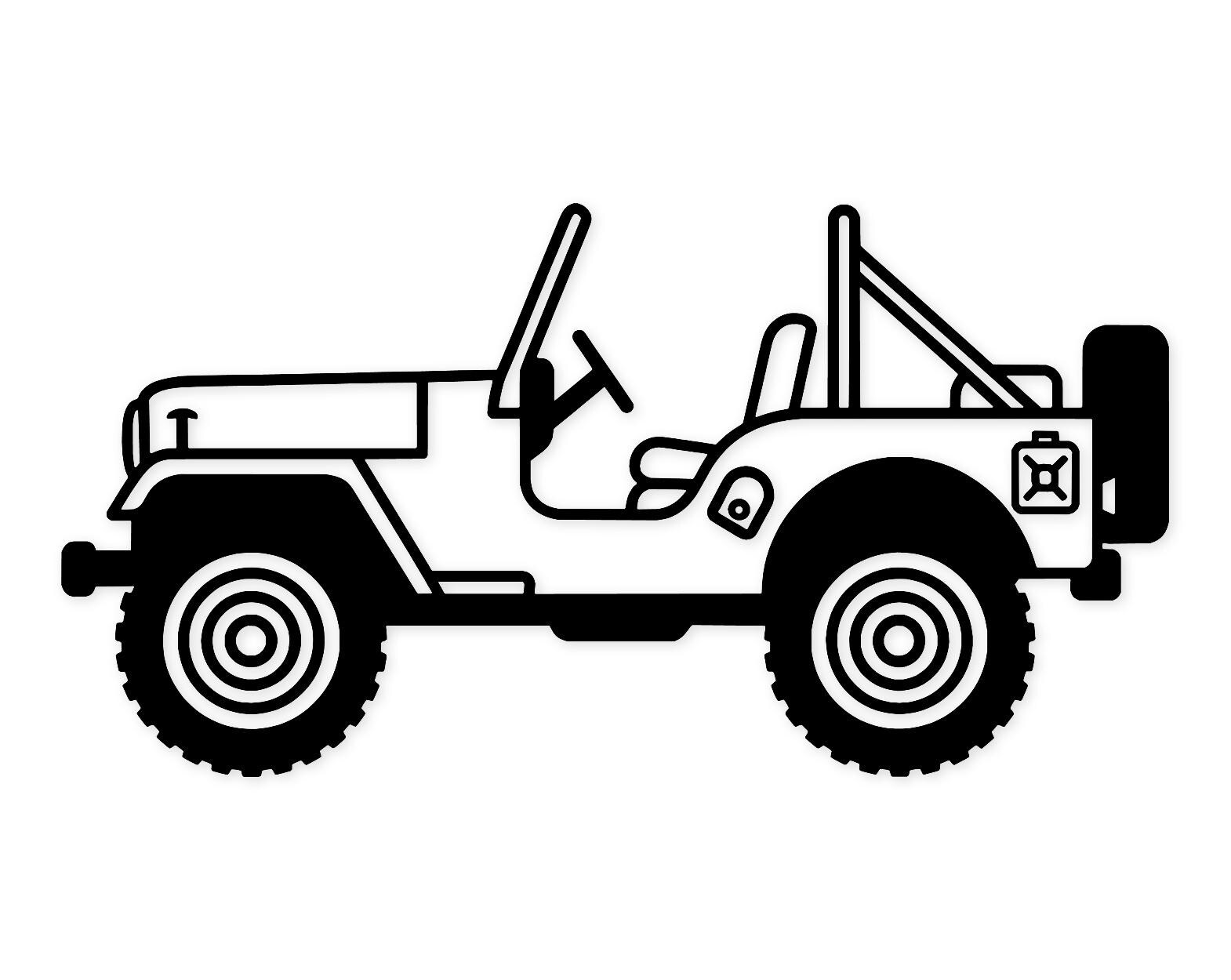 Offroad Jeep Svg Png: Minimalist Design For Adventure Lovers
