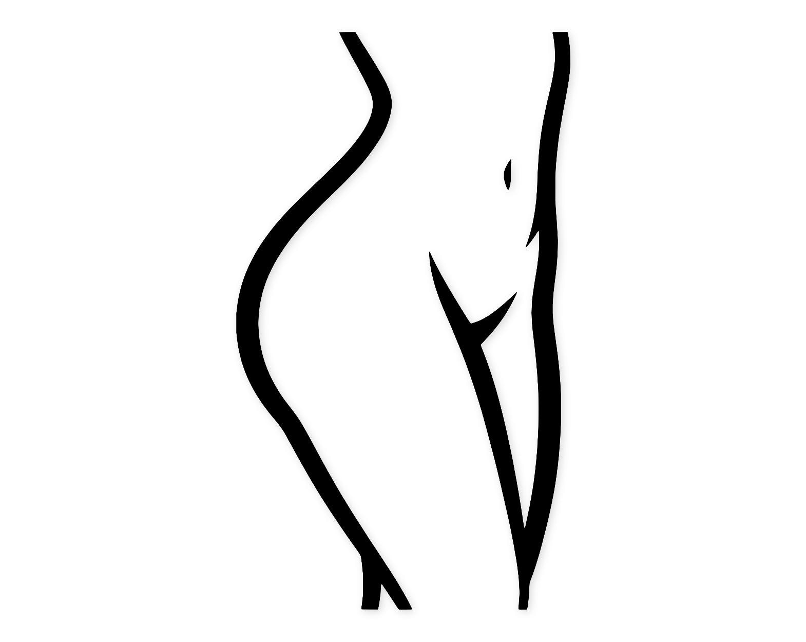 Curvy Silhouette Icon Svg Png: Bold Cut File For Home Decor