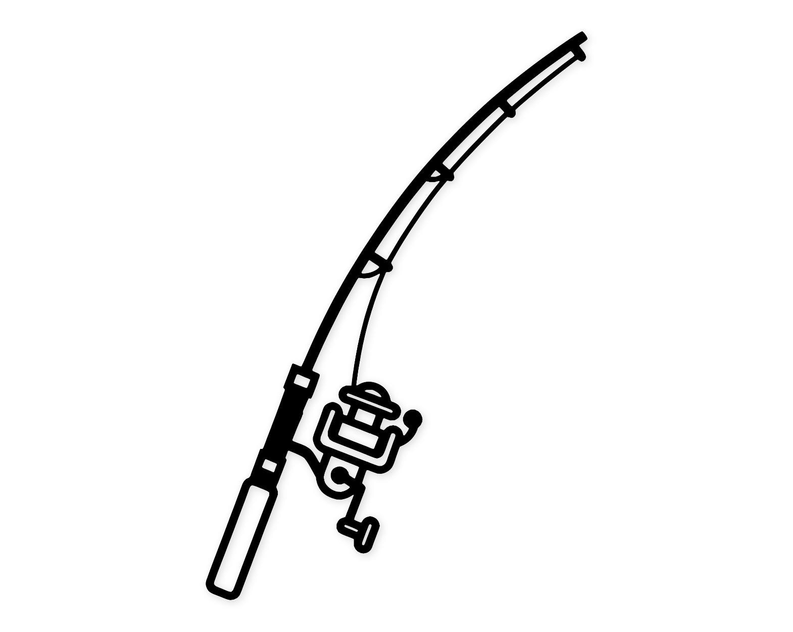 Fishing Rod & Reel Svg Png: Cut Ready Digital Design For Cricut Silhouette