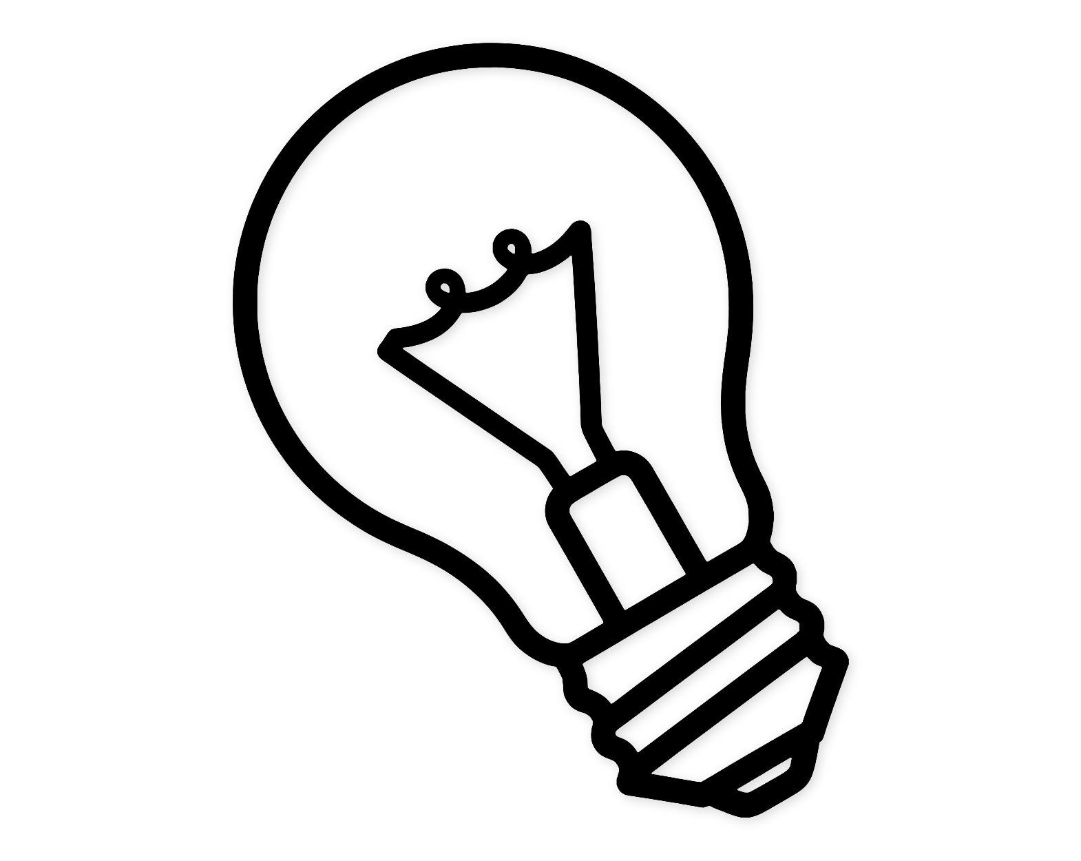 Lightbulb Idea Svg Png: Cut Ready Digital Design For Cricut Silhouette