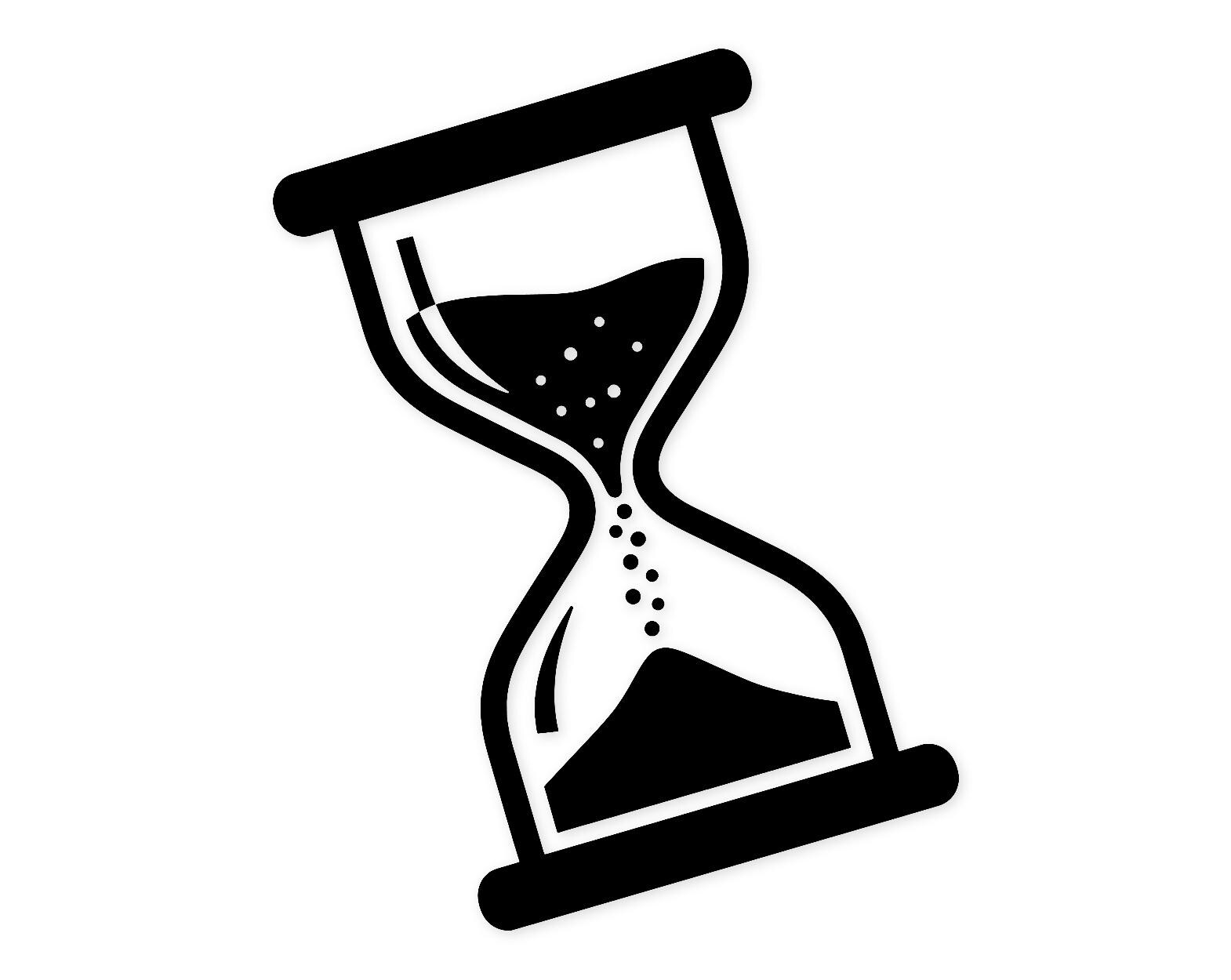 Hourglass Timer Svg Png: Bold Design For Time Management