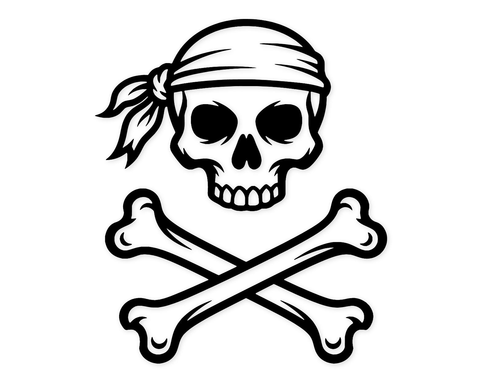 Skull And Crossbones Svg Png: Bold High Contrast Design For Cut Files