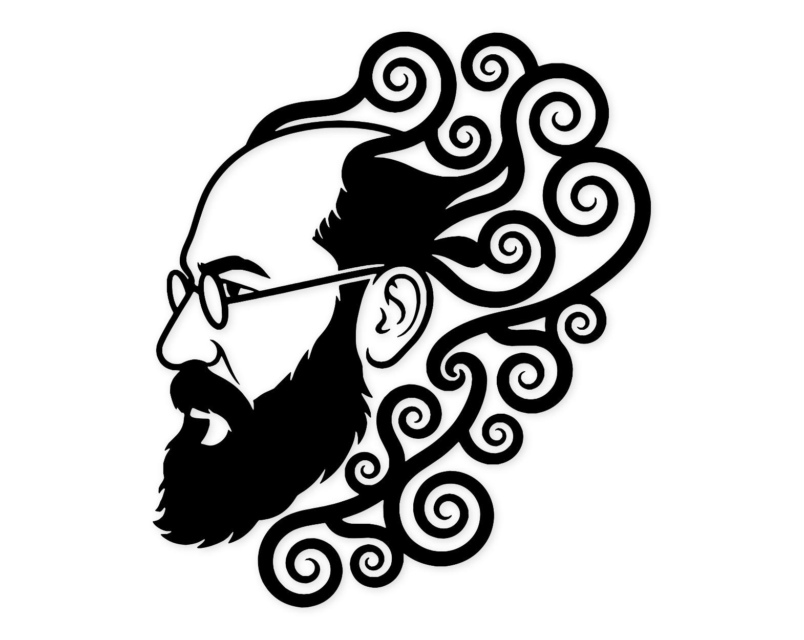 Freud And Mind Svg Png: Cut Ready Digital Design For Cricut Silhouette