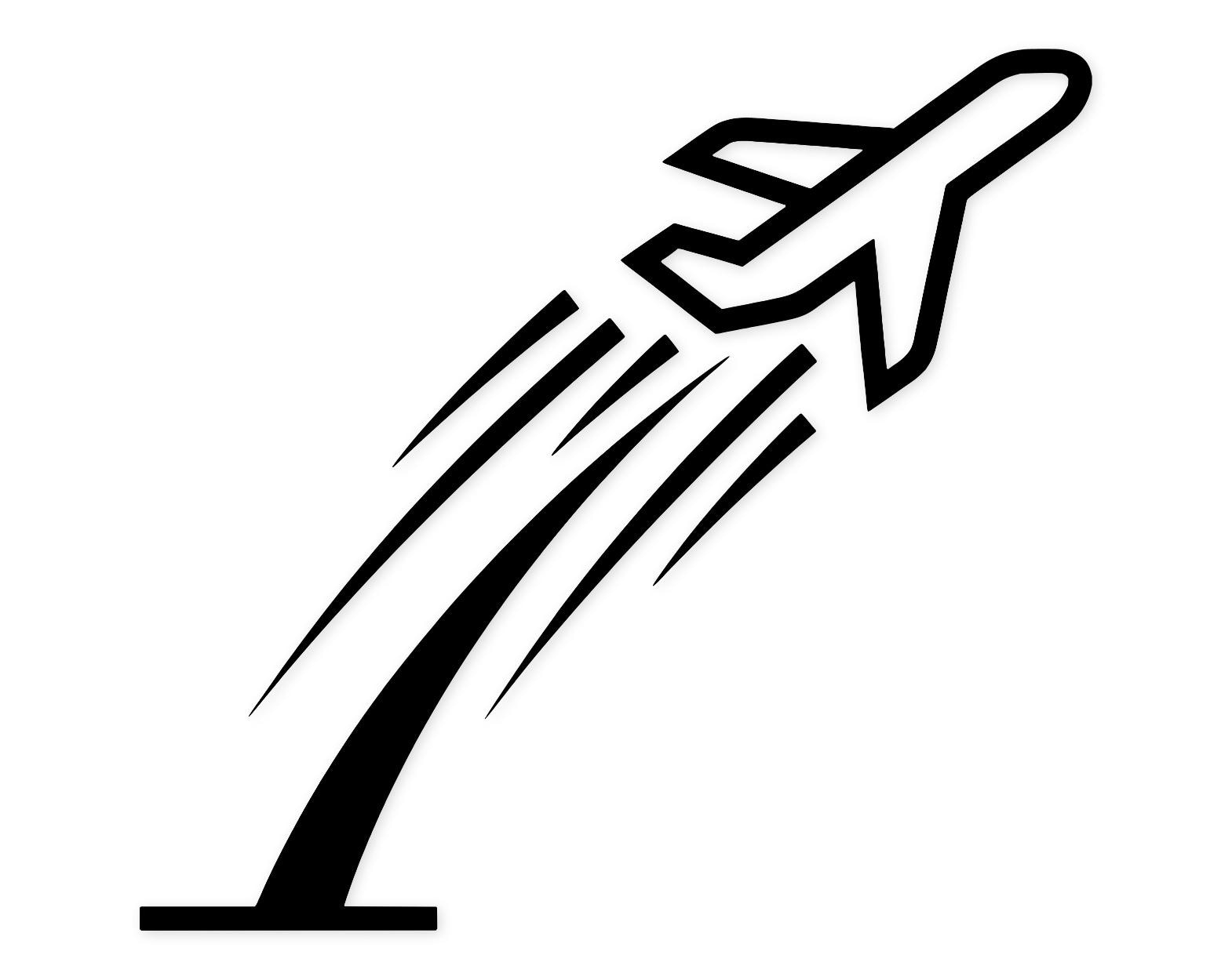 Takeoff Line Art Svg Png: Bold Design For Cricut Projects