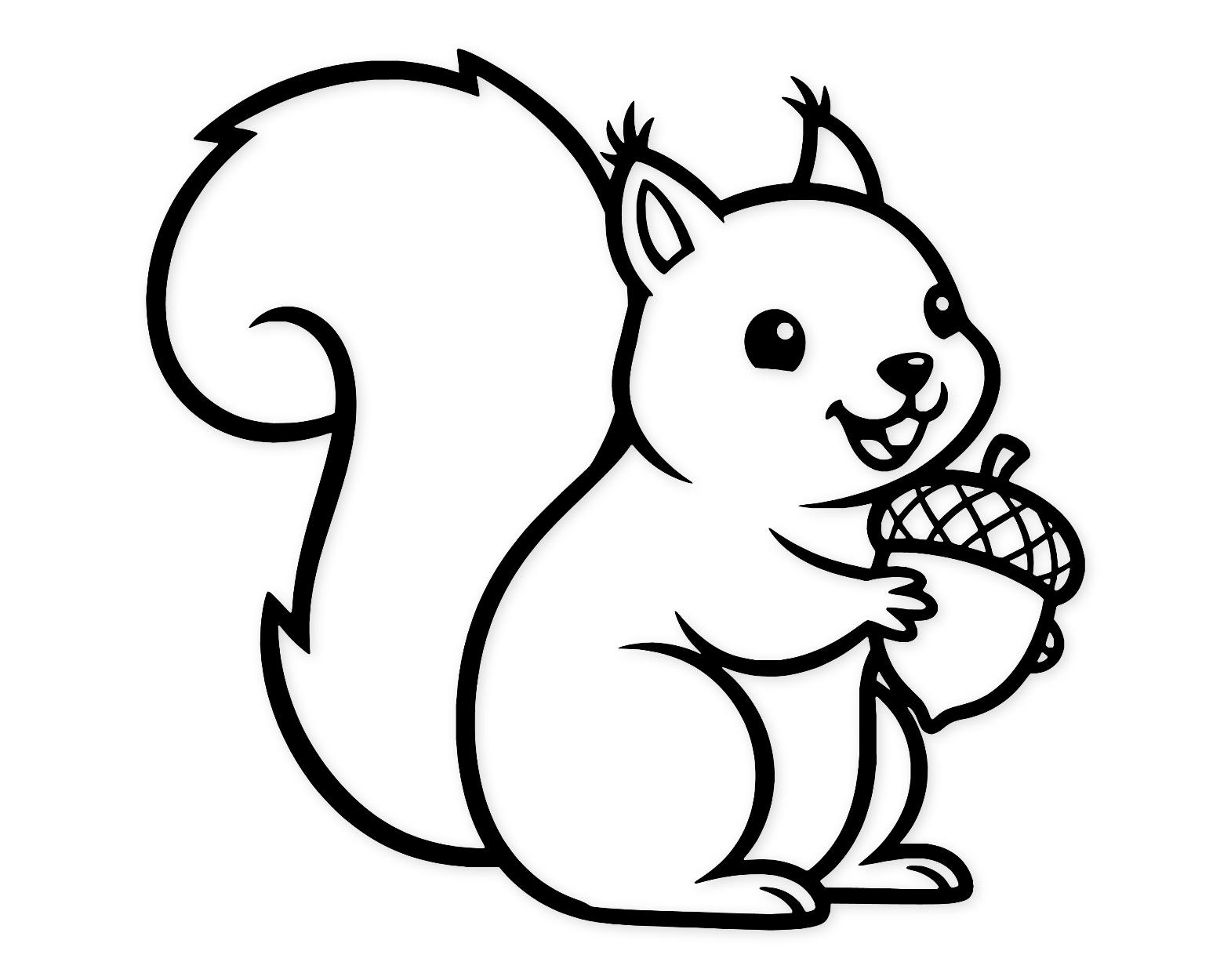 Squirrel Holding Nut Svg Png: Cut Ready Digital Design For Cricut Silhouette