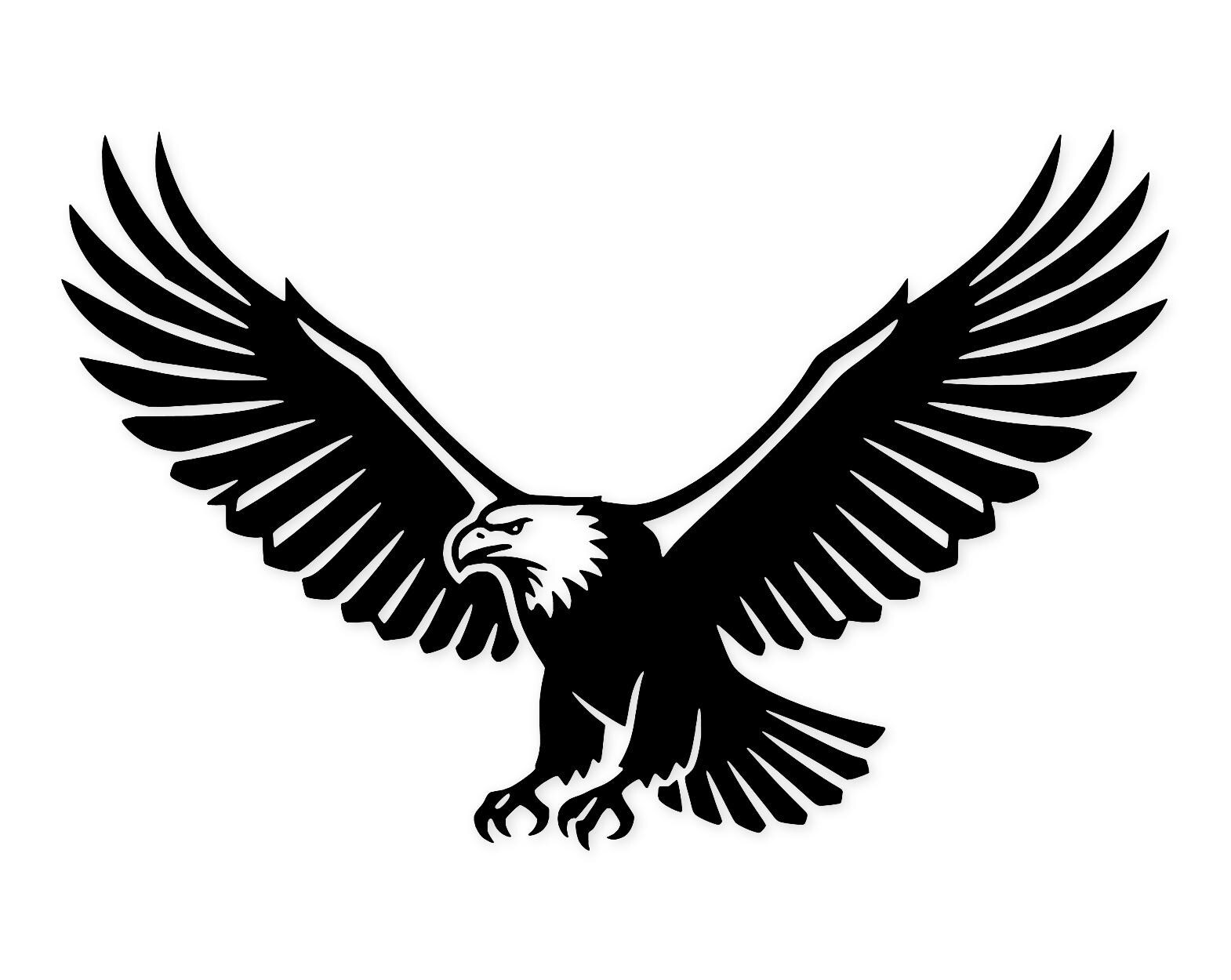 Eagle Wings Spread Svg Png: Bold Line Art For Wall Decor