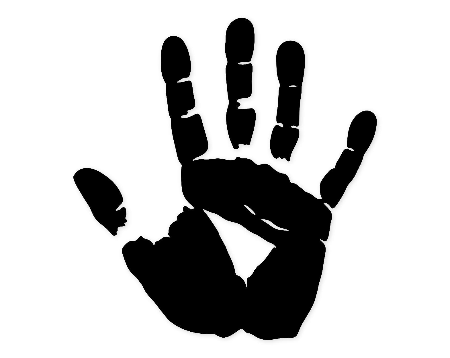 Handprint Silhouette Svg Png: Cut Ready Digital Design For Cricut Silhouette