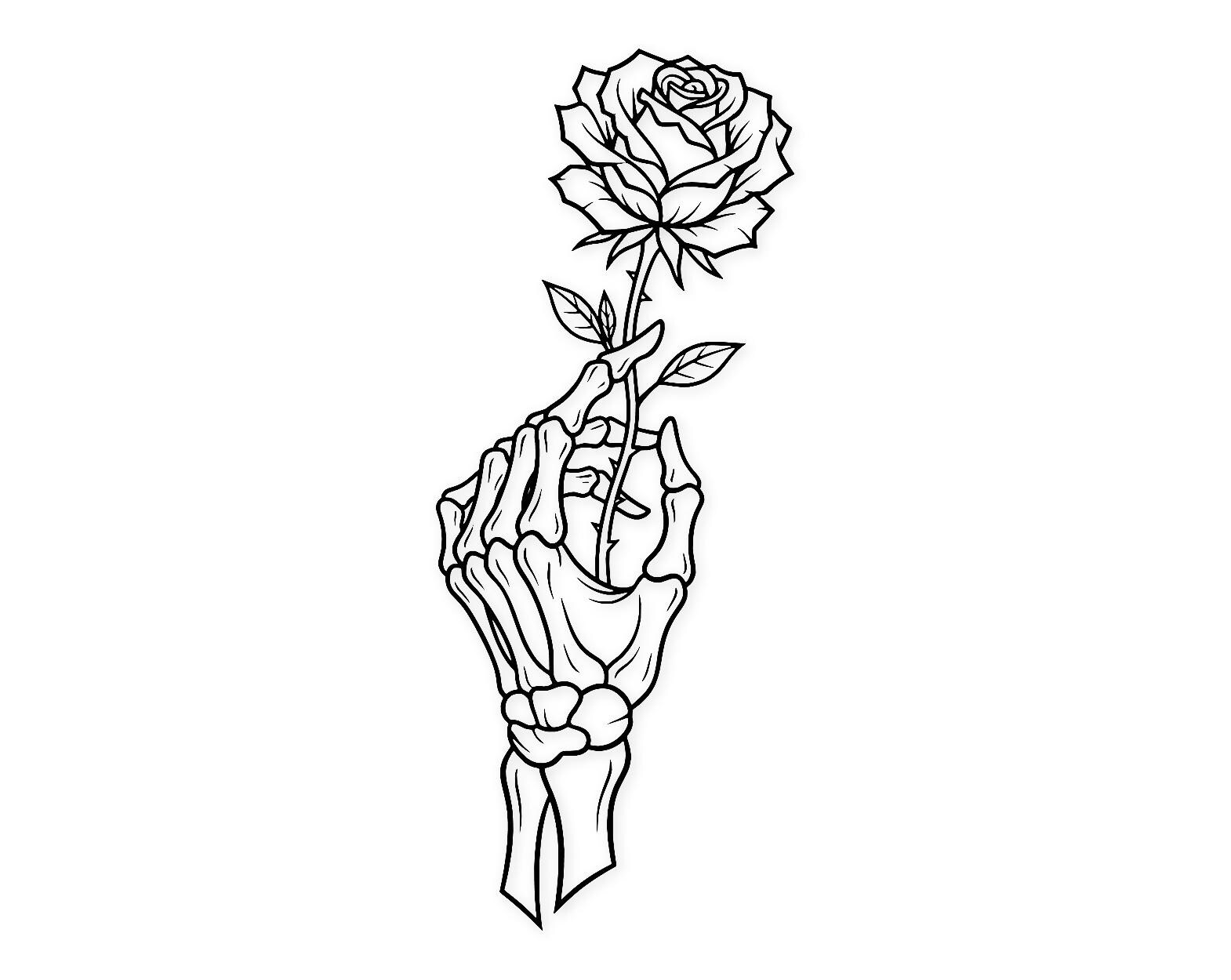 Skeleton Hand Svg Png: Bold Gothic Design For Cricut