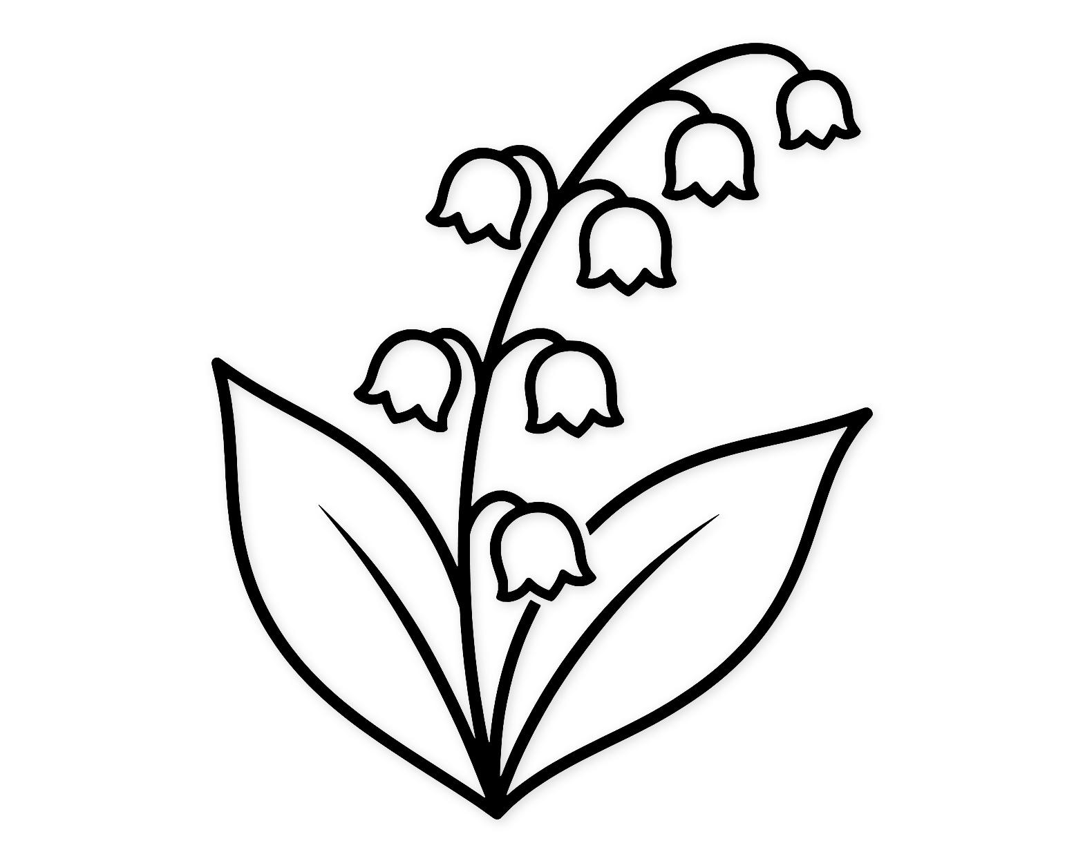 Lily Of The Valley Sprig Svg Png: Cut Ready Digital Design For Cricut Silhouette