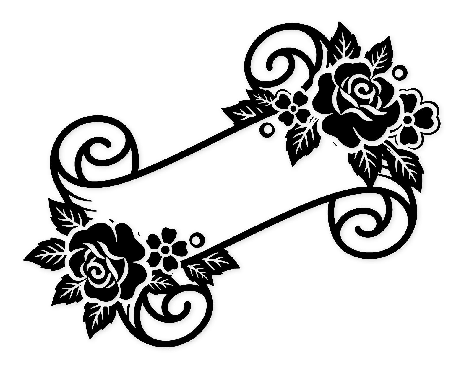 Floral Banner Svg Png: Bold Minimalist Design For Cricut