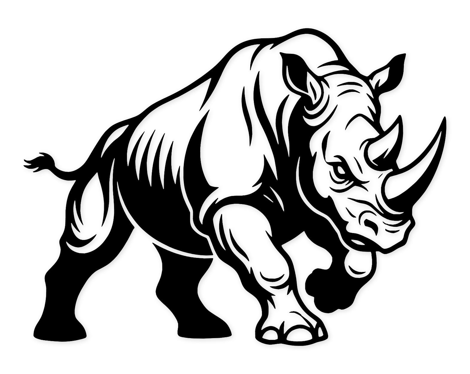 Rhino Charge Svg Png: Bold Minimalist Design For T-Shirts