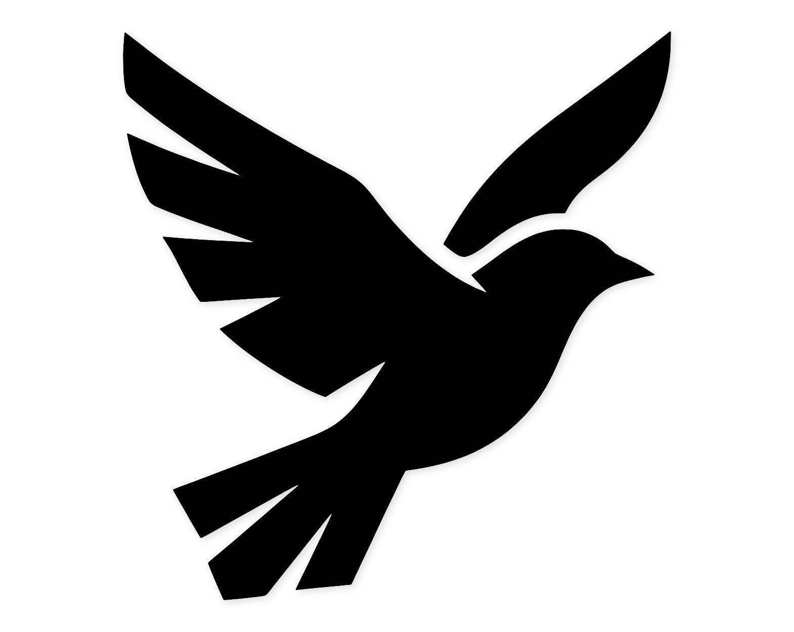 Tiny Flying Bird Svg Png: Abstract Bold Design For Cricut Or Silhouette