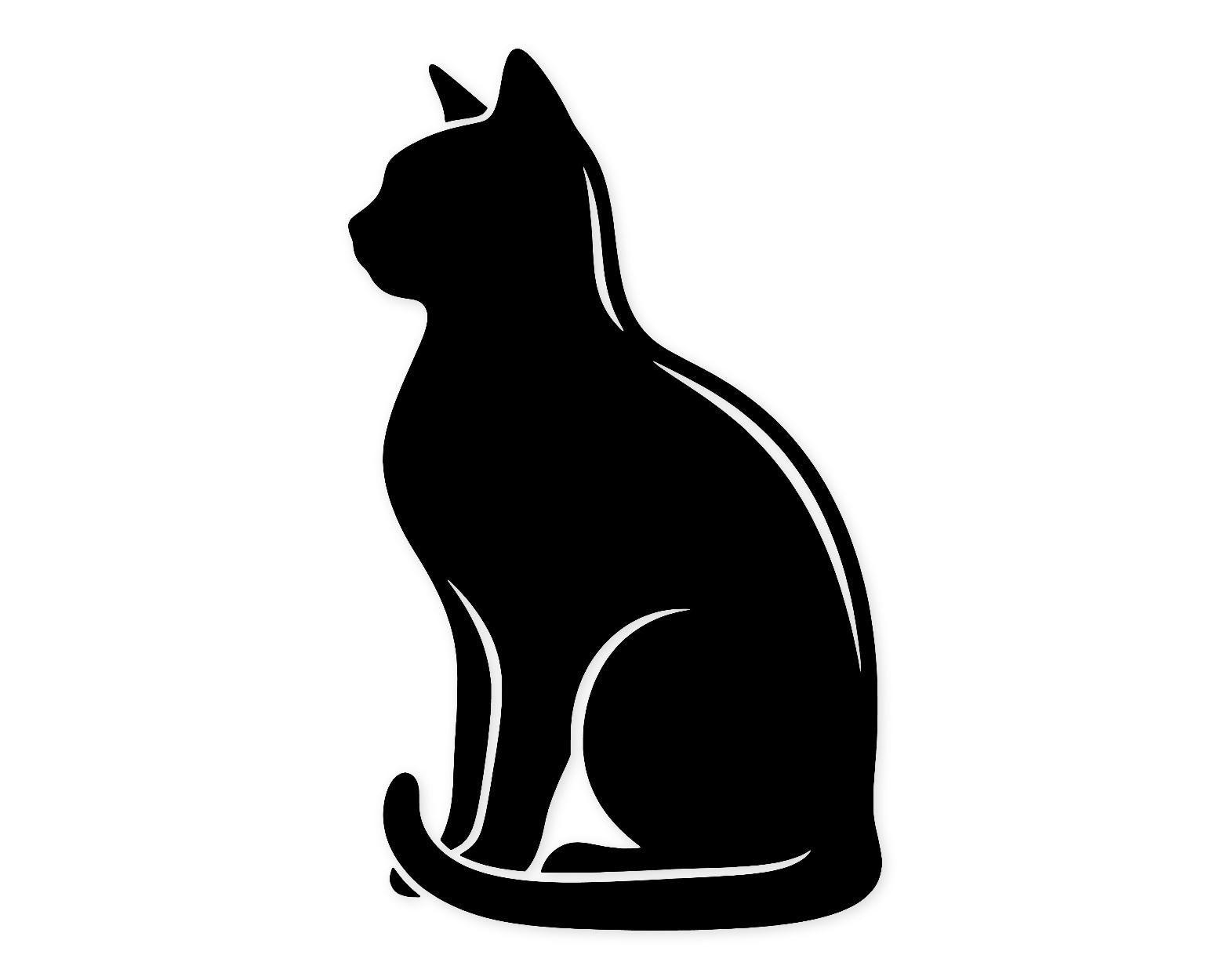 Minimalist Cat Svg Png: Bold Cut File For Cricut Projects