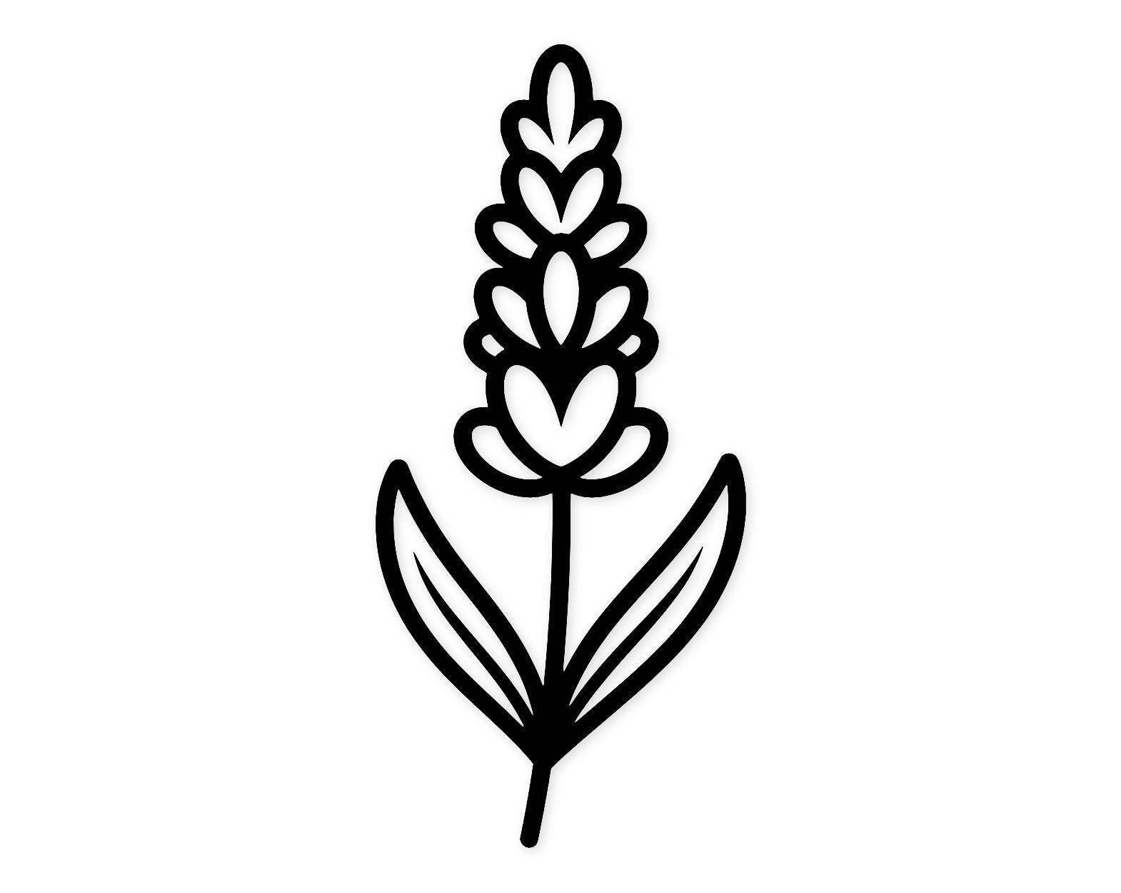 Lavender Sprig Svg Png: Cut Ready Digital Design For Cricut Silhouette