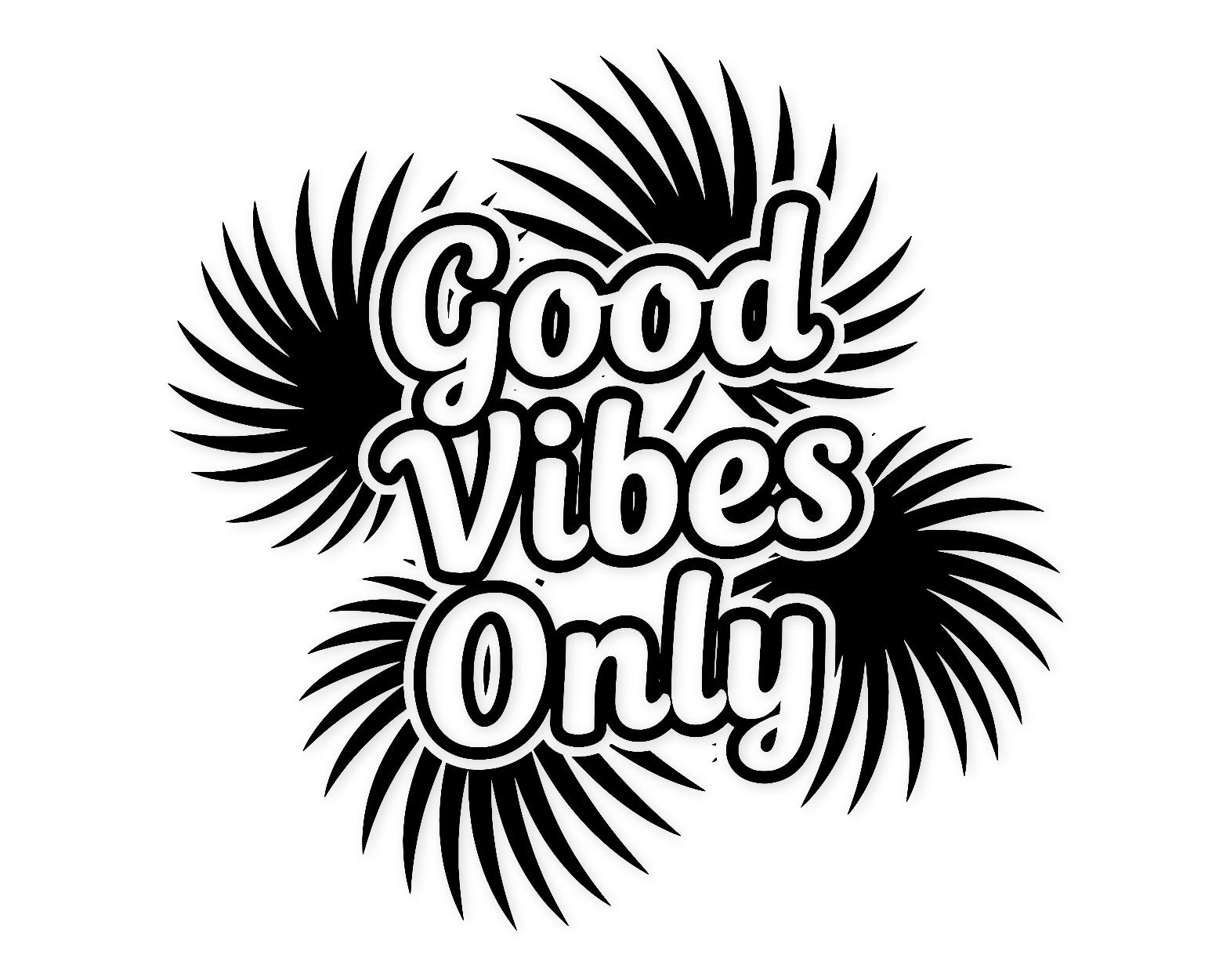 Good Vibes Only Svg Png: Hand-Drawn Typography For T-Shirts