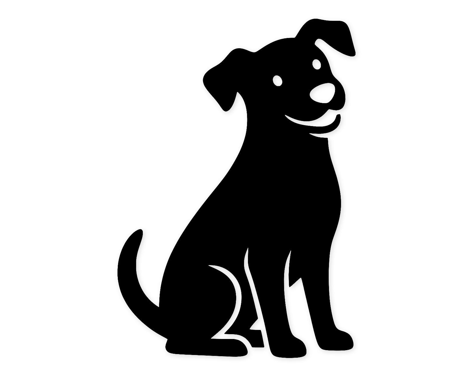 Sitting Dog Silhouette Svg Png: Cut Ready Digital Design For Cricut Silhouette