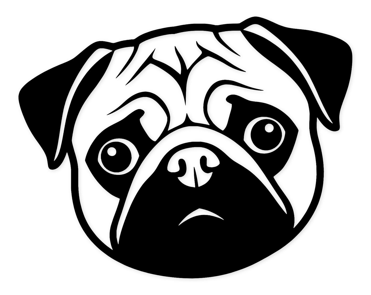 Pug Silhouette Svg Png: Bold Everlasting Design For Crafts