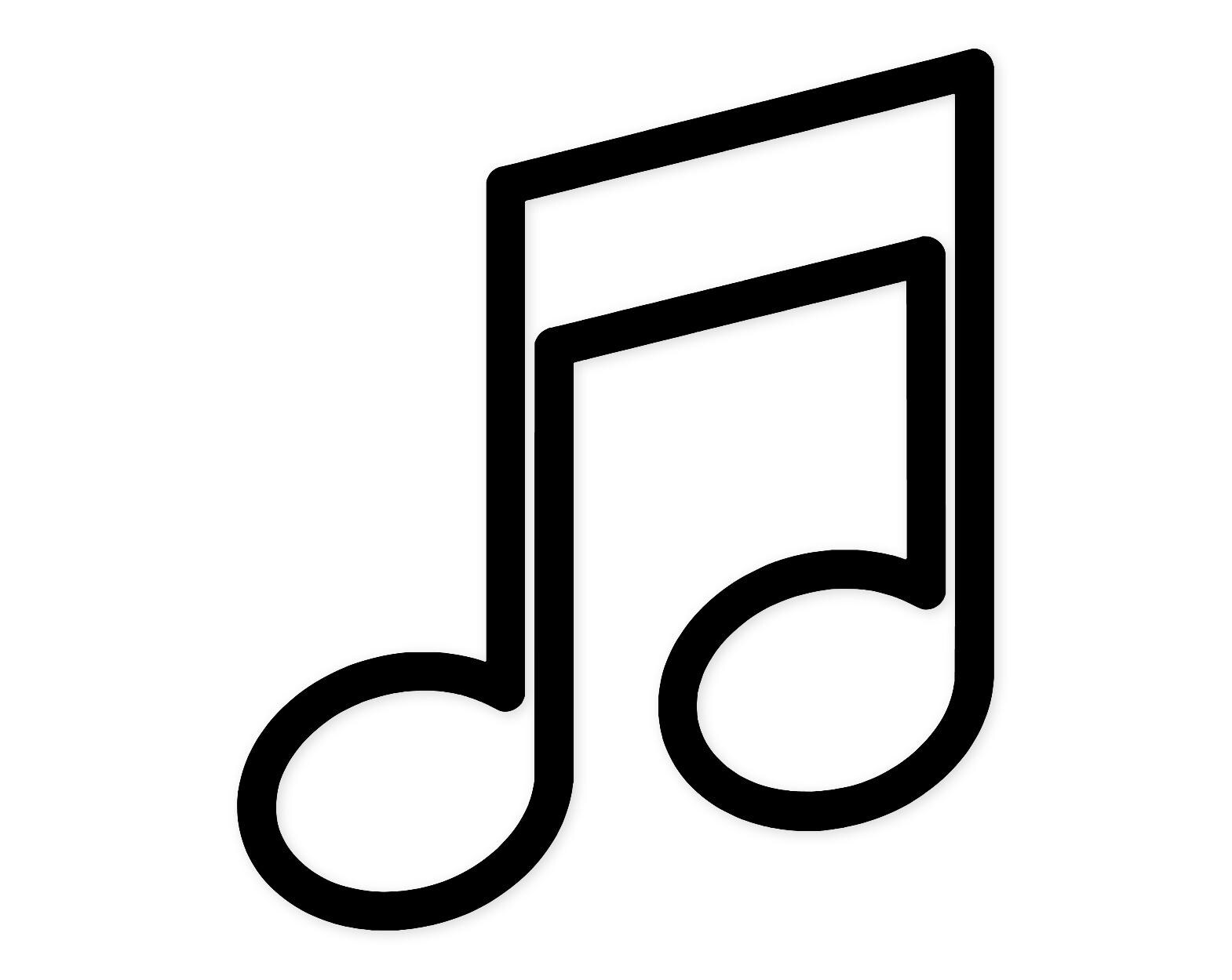 Musical Note Icon Svg Png: Bold Black And White For Cricut