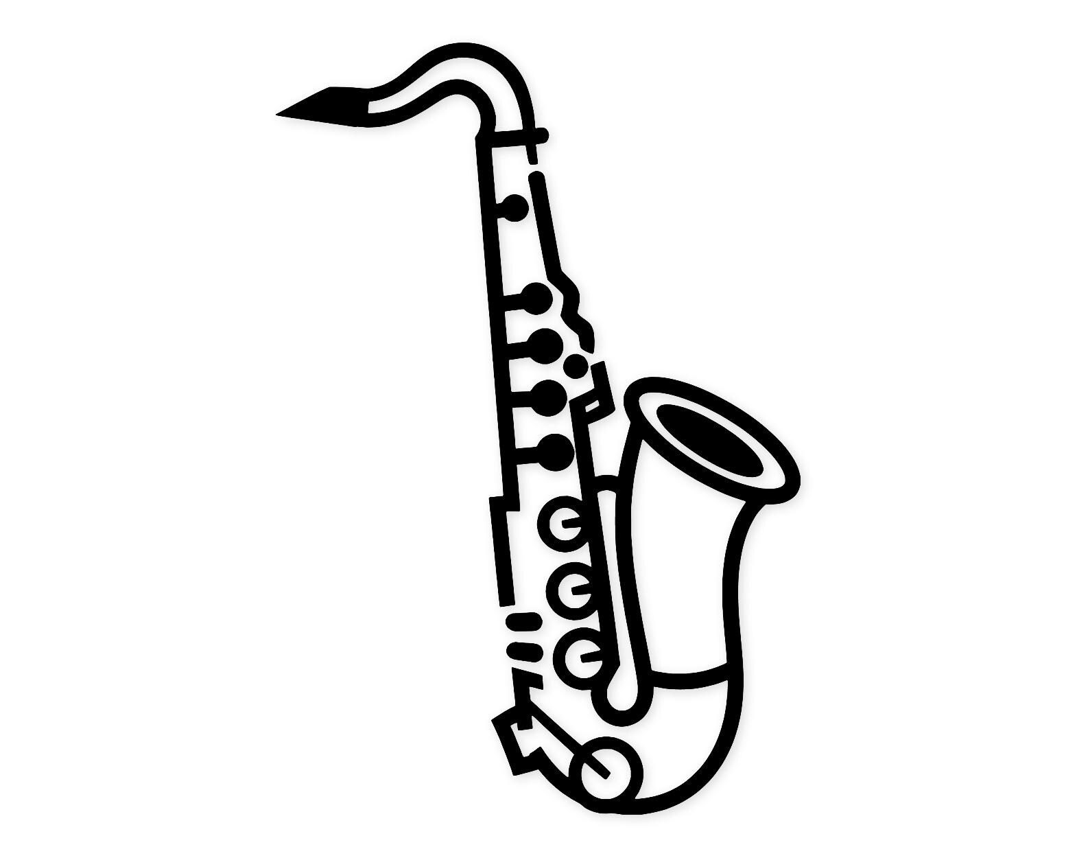 Saxophone Icon Svg Png: Cut Ready Digital Design For Cricut Silhouette