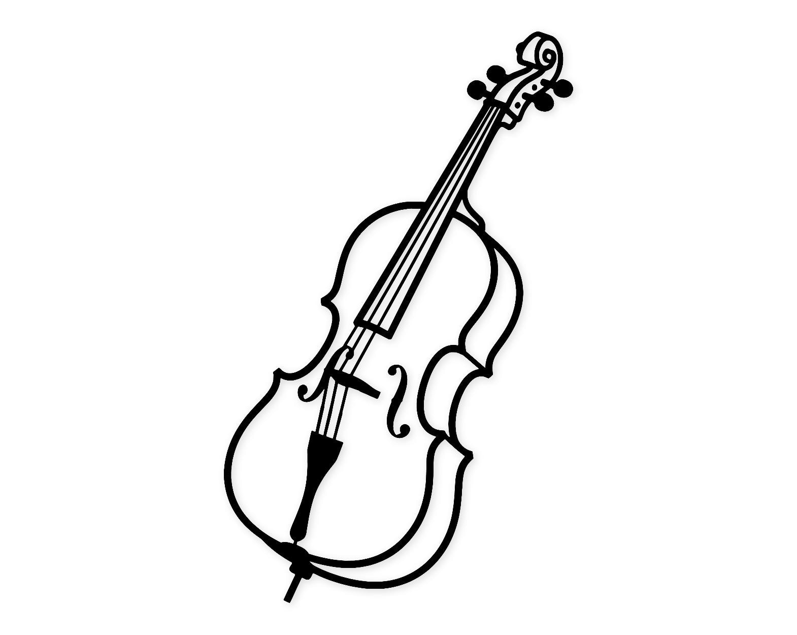 Cello Icon Svg Png: Cut Ready Digital Design For Cricut Silhouette