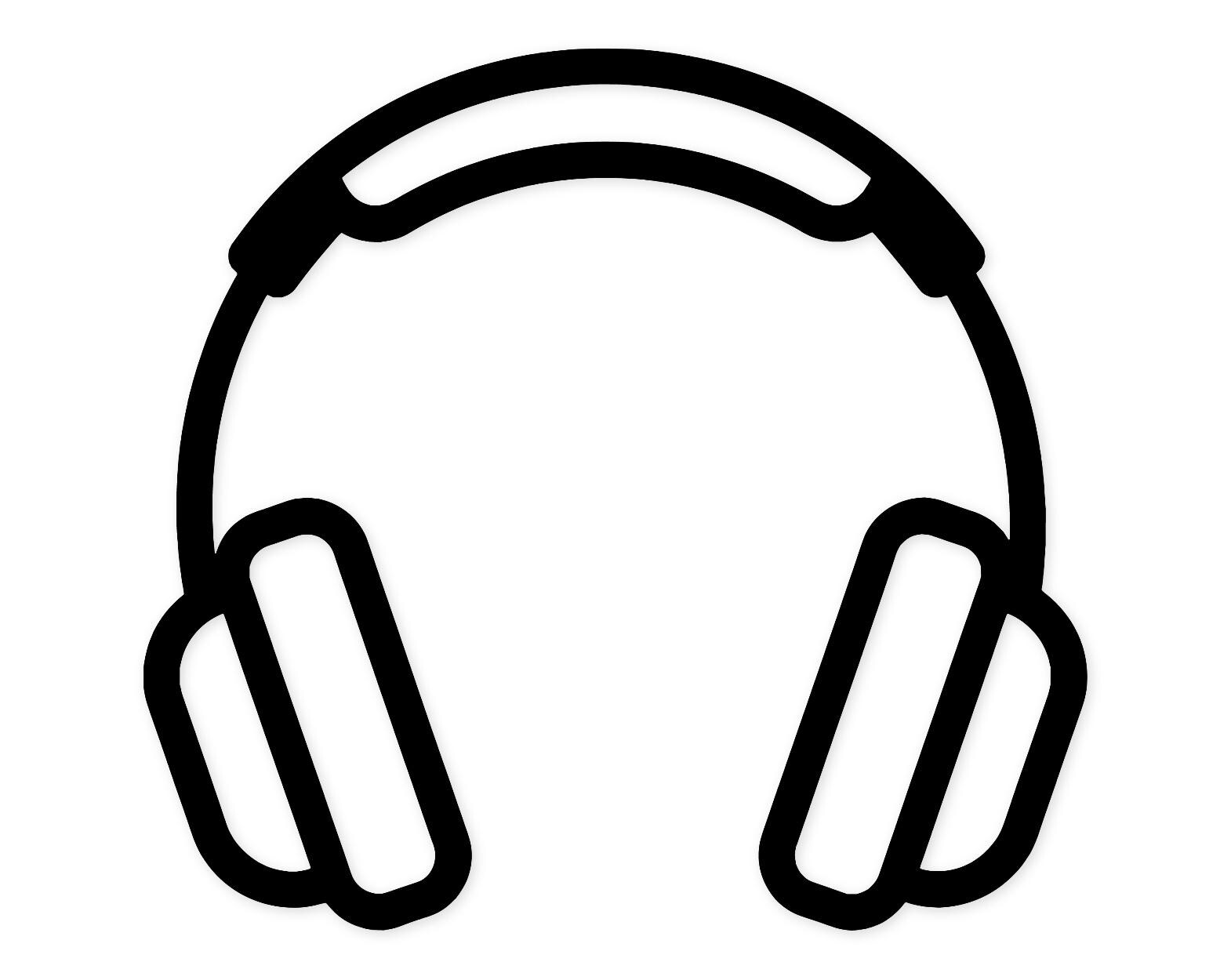 Headphone Icon Svg Png: Elegant Design For Stickers