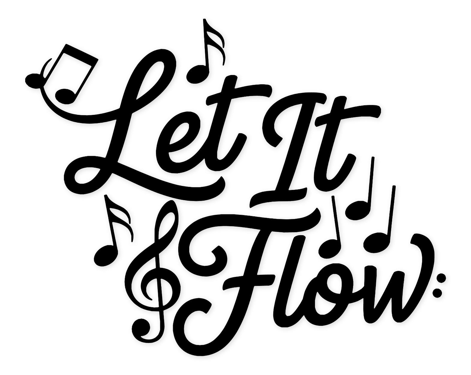 Music Notes Typography Svg Png: Bold Design For T-Shirts