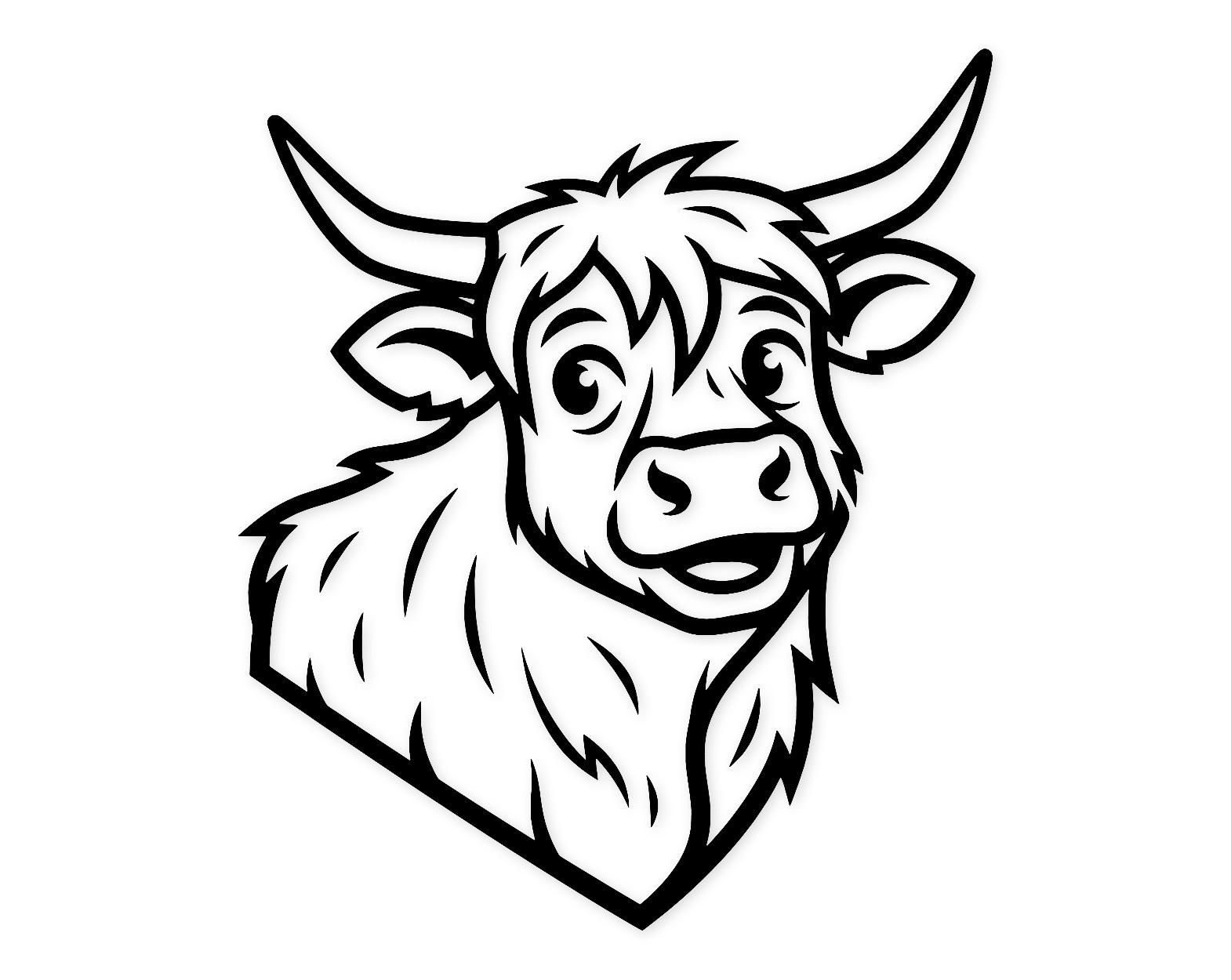 Sassy Cow Svg Png: Playful Highland Design For Fun Projects