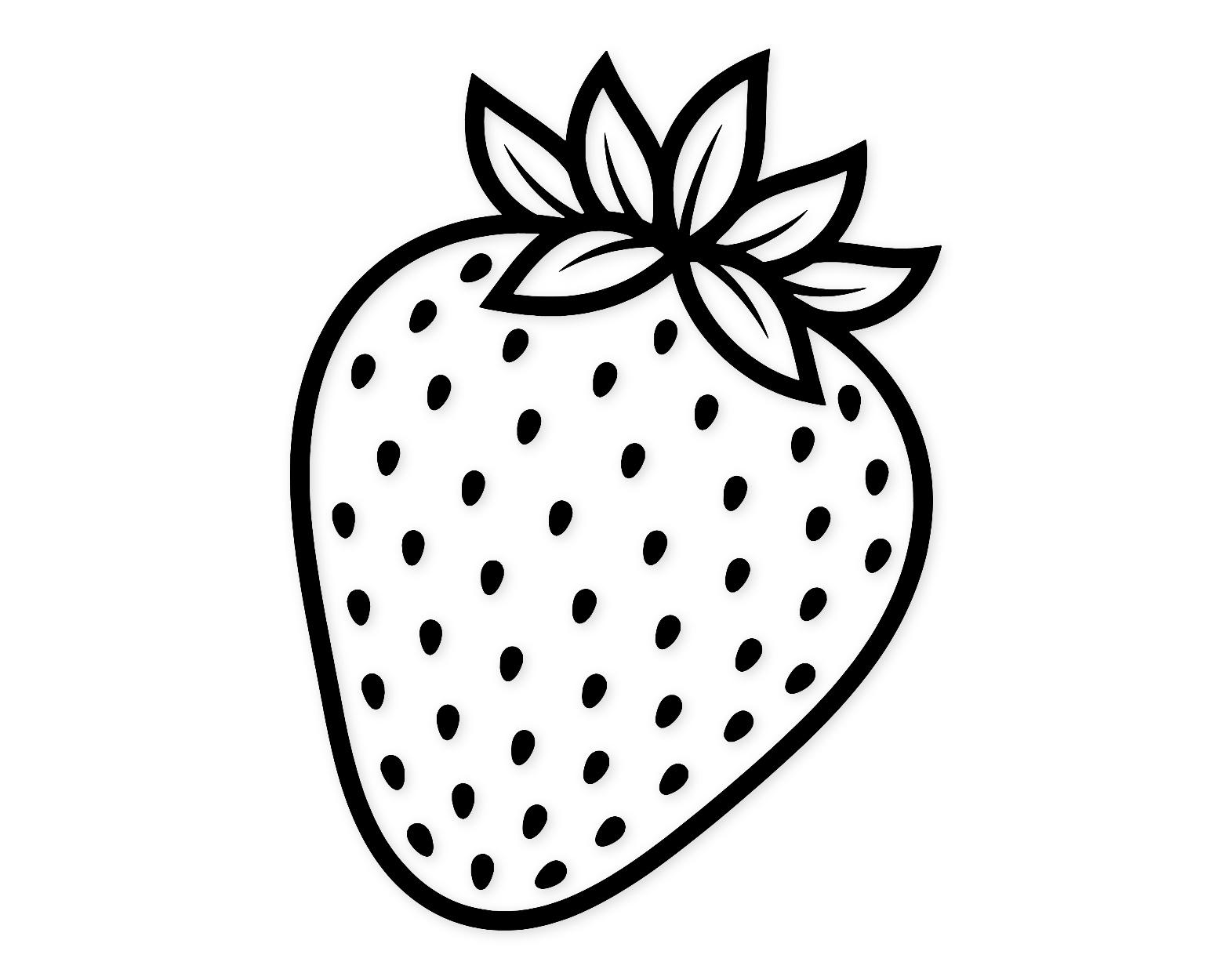 Ripe Strawberries Svg Png: Bold High Contrast Design For Stickers