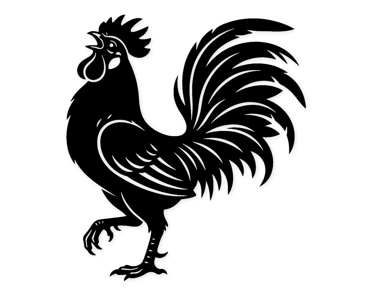 Rooster Silhouette Svg Png: Cut Ready Digital Design For Cricut Silhouette