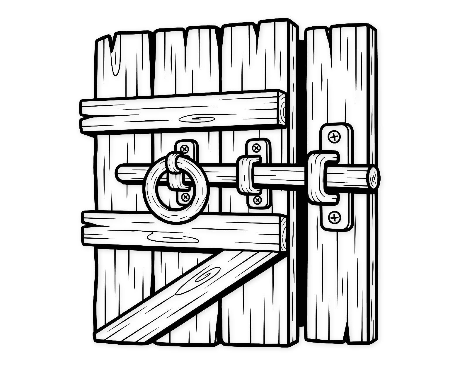 Barn Door Svg Png: Bold High Contrast Cut File For Crafts