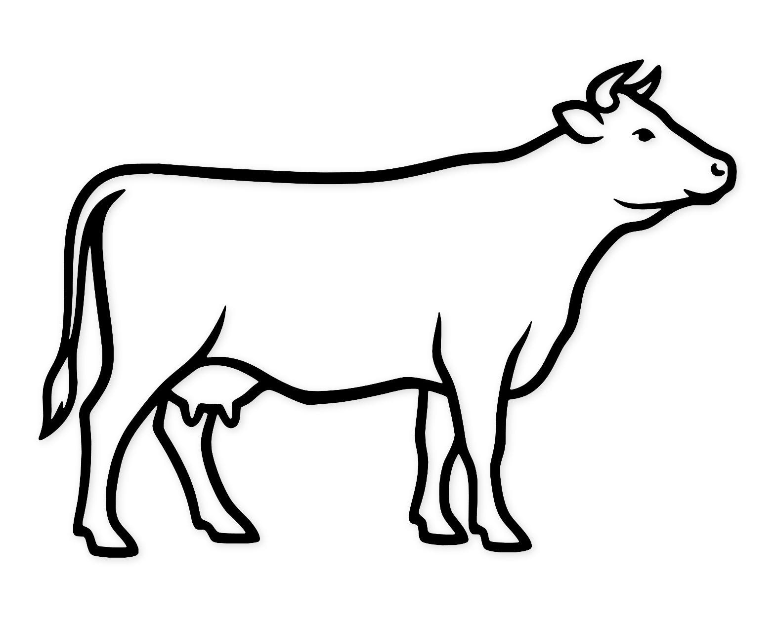 Cow Profile Svg Png: Elegant Minimalist Design For Wall Art