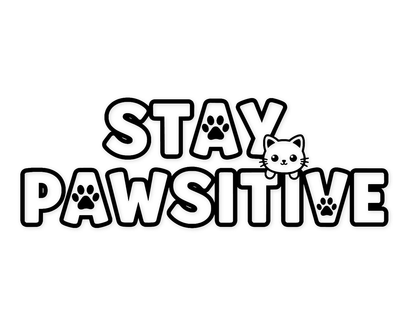 Kawaii Kitty Quote Svg Png: Whimsical Design For Stickers