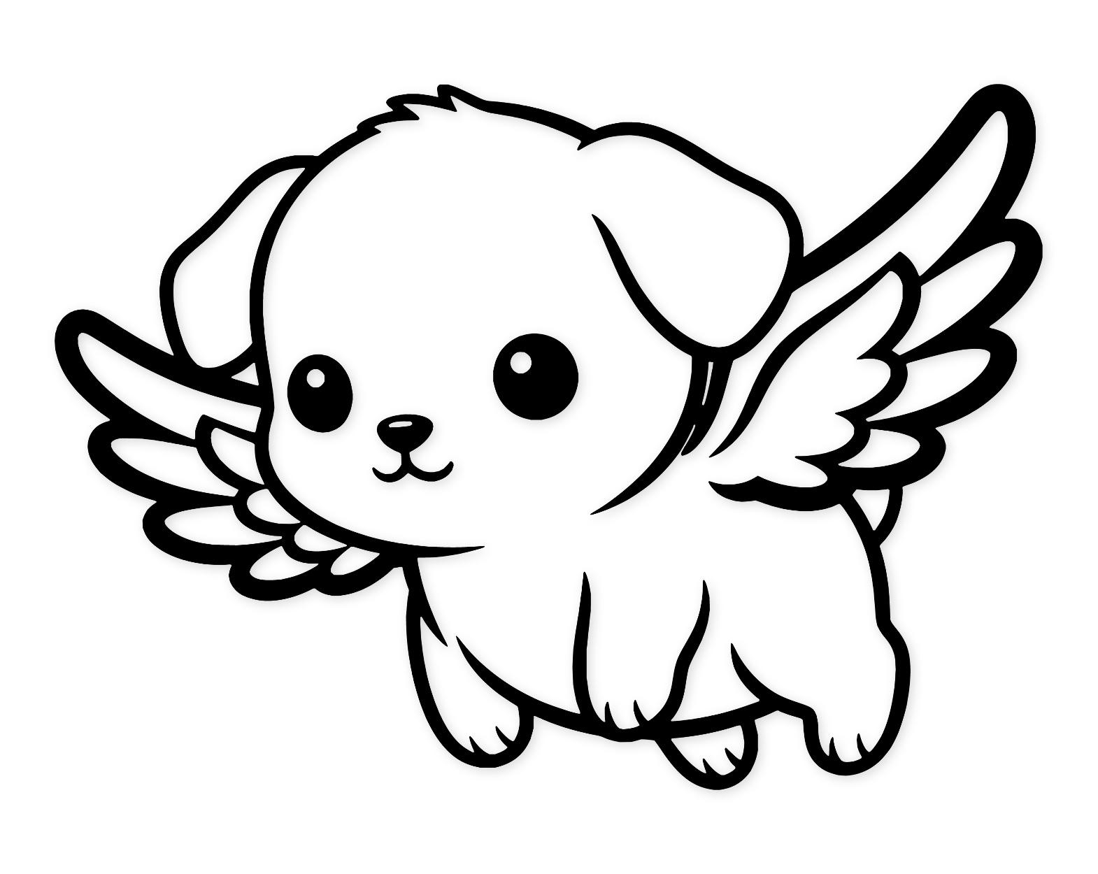 Puppy Flying Svg Png: Whimsical Kawaii Design For Crafts